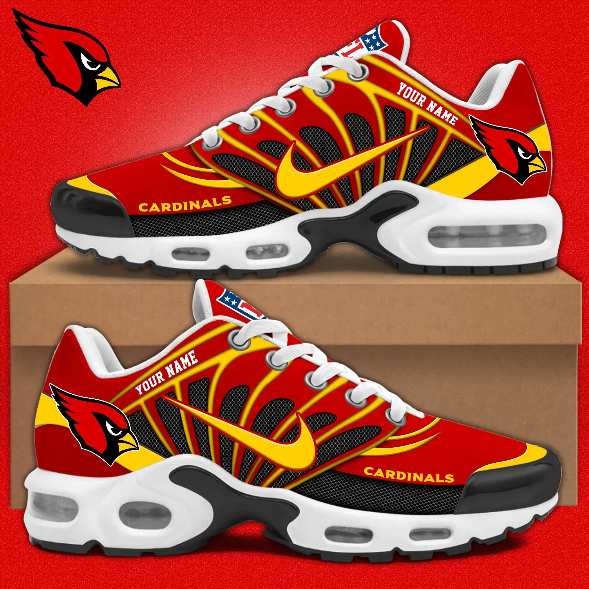 Arizona Cardinals New Air Max Plus TN Shoes Air Cushion Sneaker 209OU-9804