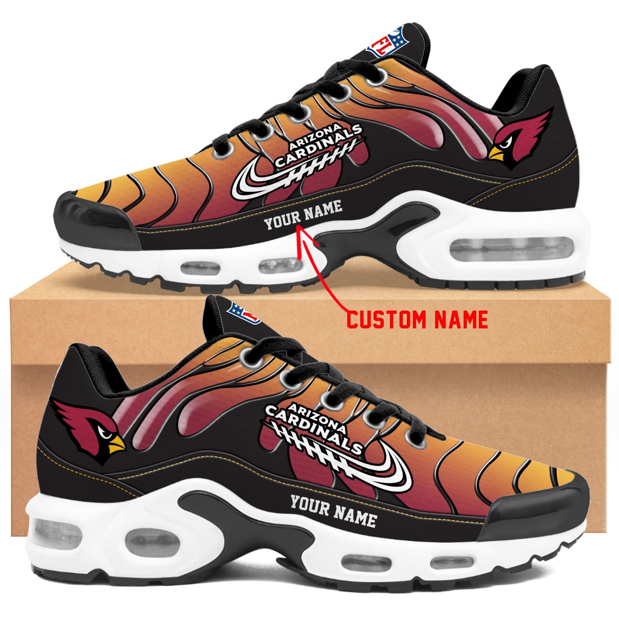 Arizona Cardinals  Personalized Air Max Shoes TD
