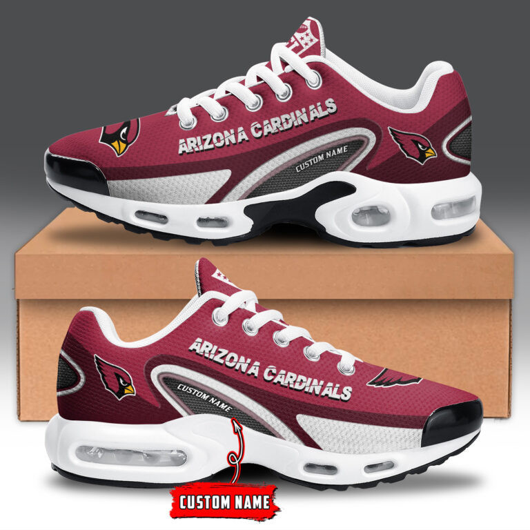 Arizona Cardinals Personalized Name Team Logo Mix Colors Oval Line TN Shoes Air Cushion Sneakers