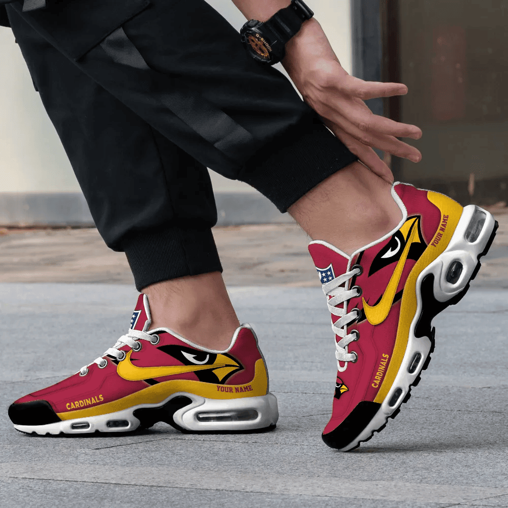 Arizona Cardinals Personalized Name Team Mix Colors V1 TN Air Max Shoes Air Cushion Sneakers