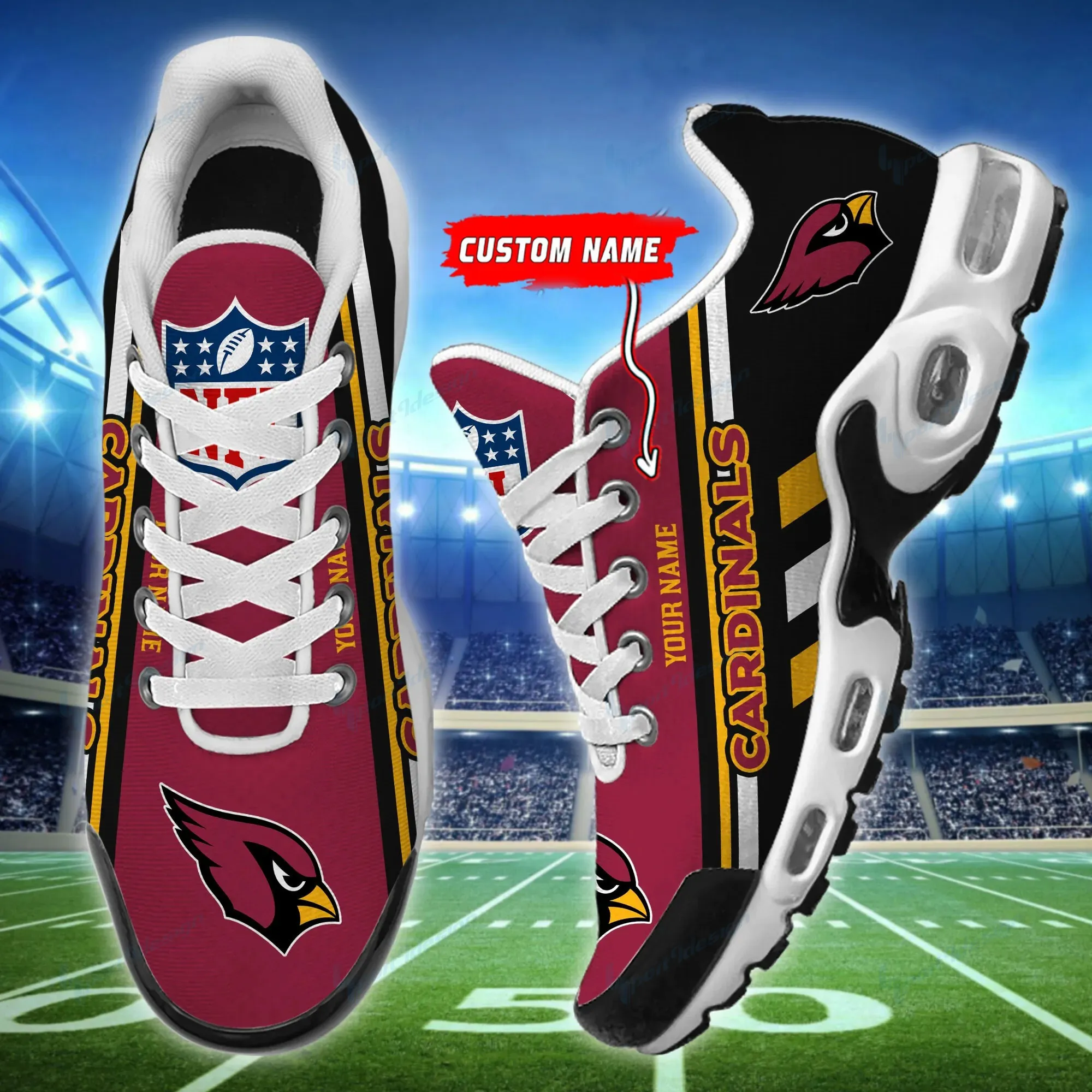Arizona Cardinals Personalized New Air Max Plus TN Shoes Air Cushion Sneaker 772XN-4081