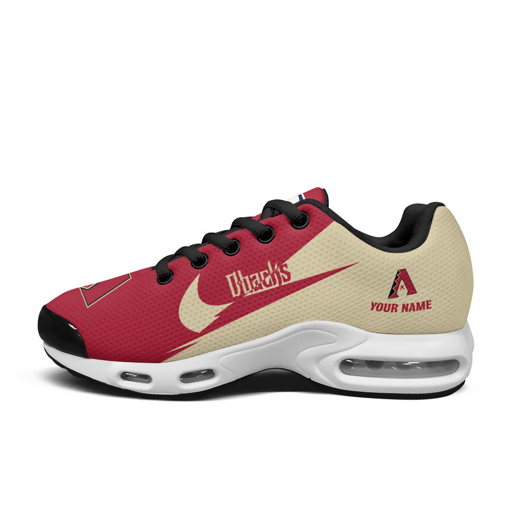Arizona Diamondbacks Personalized Name Team Logo Wings Of God Pattern TN Shoes Air Cushion Sneakers