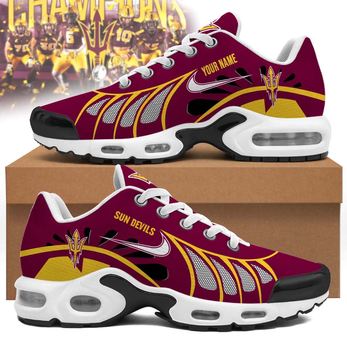 Arizona State Sun Devils  Personalized Air Max Shoes 