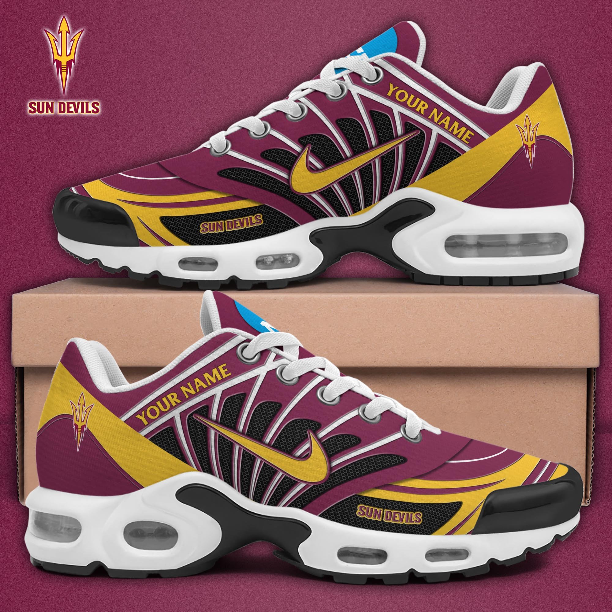 Arizona State Sun Devils TN Shoes 2025 Version Custom Name 