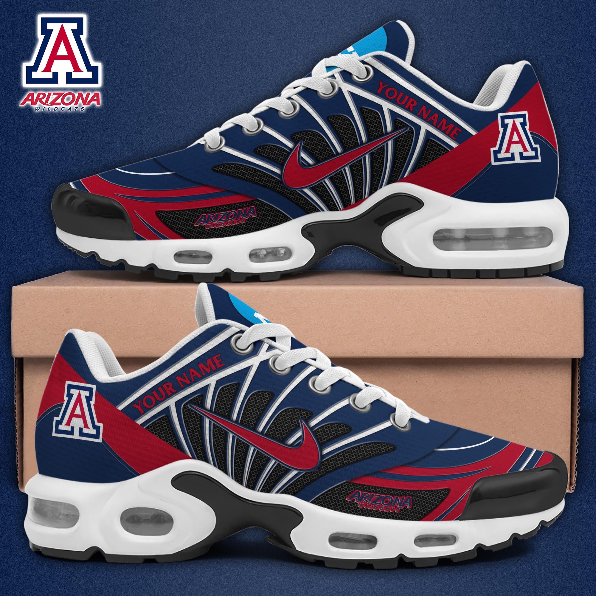 Arizona Wildcats TN Shoes 2025 Version Custom Name 