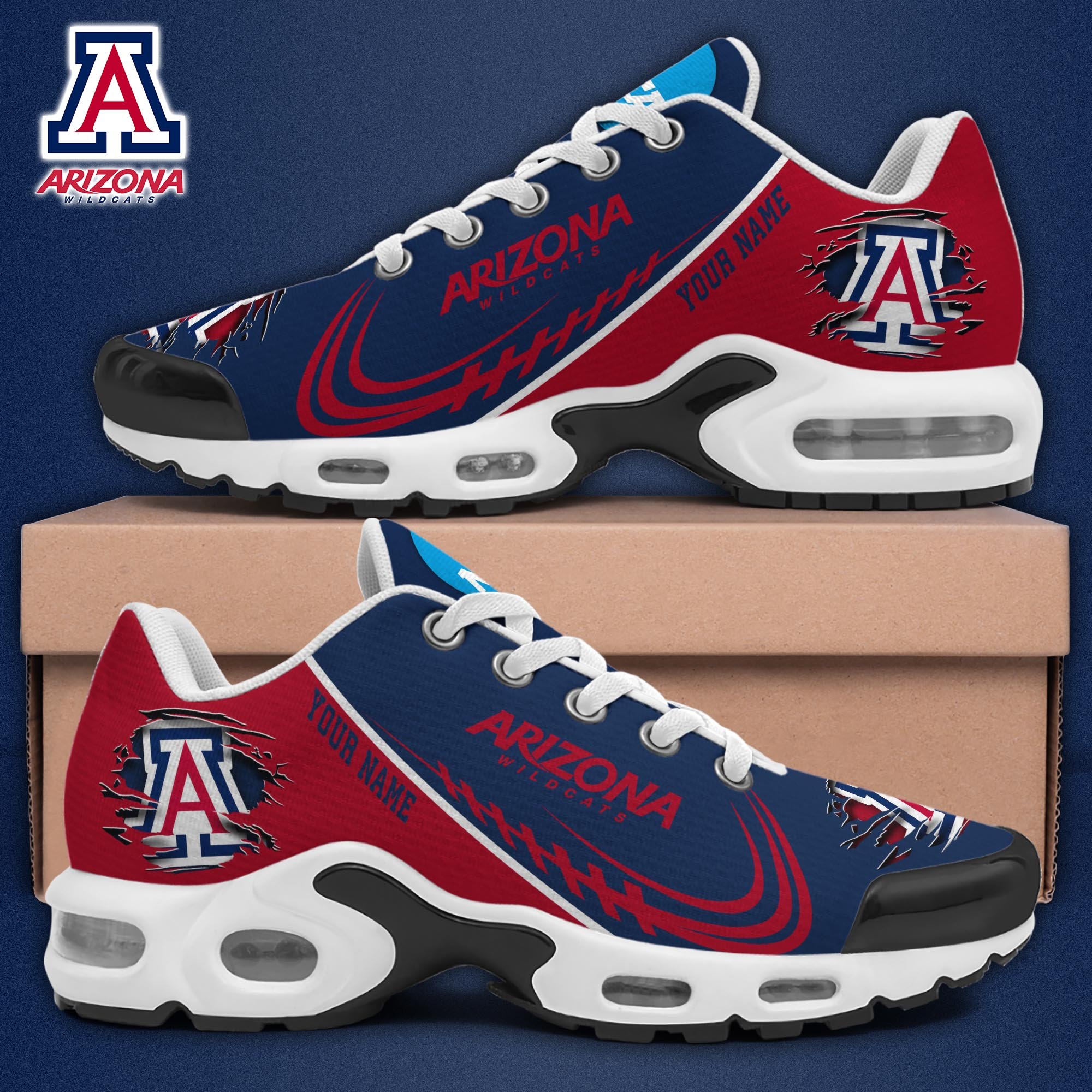 Arizona Wildcats TN Shoes 2025 Version Custom Name 