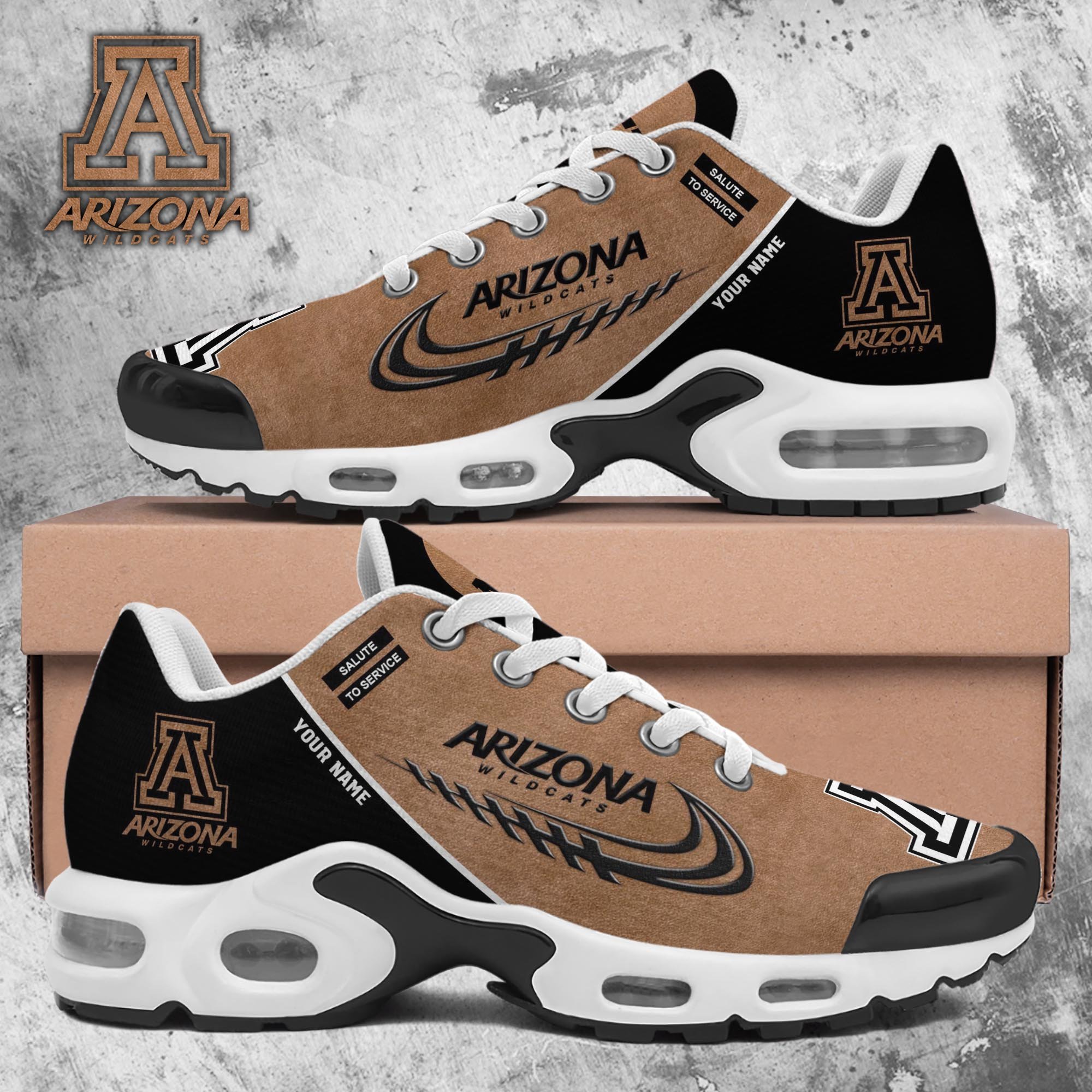 Arizona Wildcats TN Shoes 2025 Version Custom Name, Shoes For Football Fans, Fan Gifts PH637