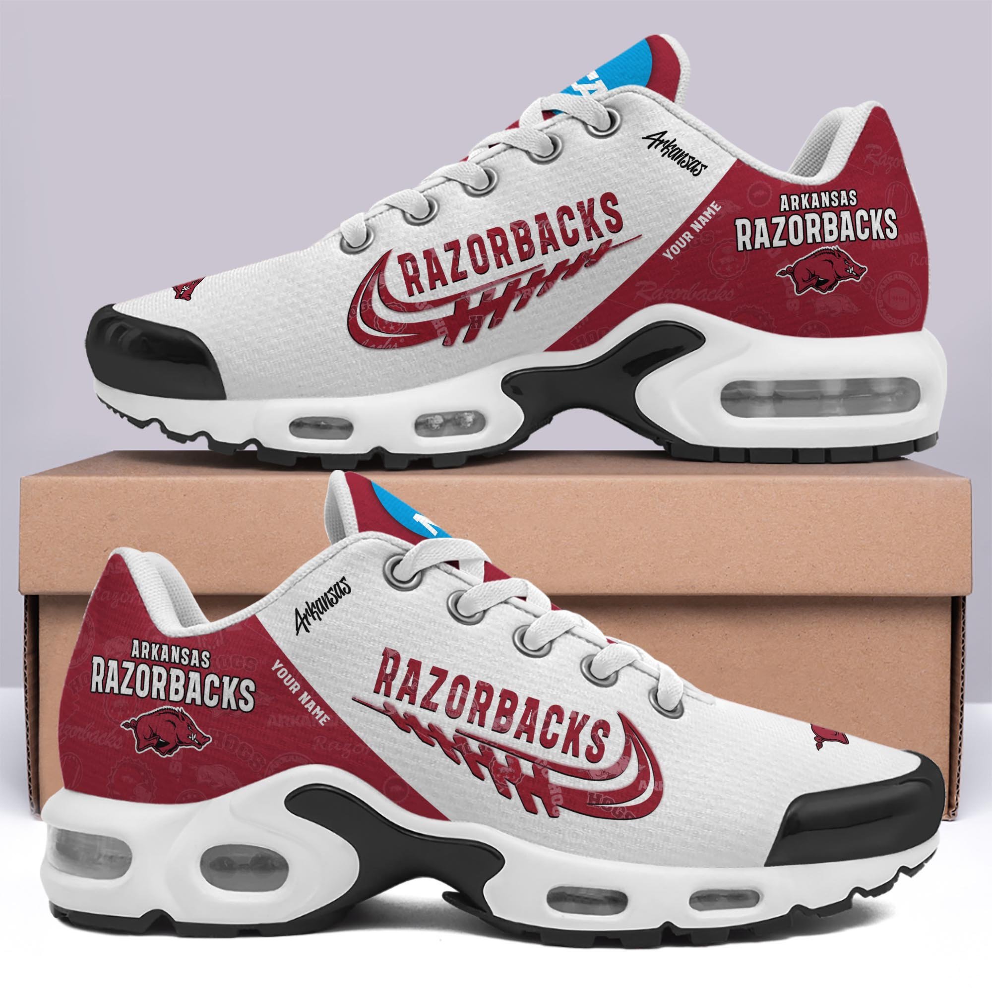 Arkansas Razorbacks TN Shoes Custom Your Name 2025 Version 203