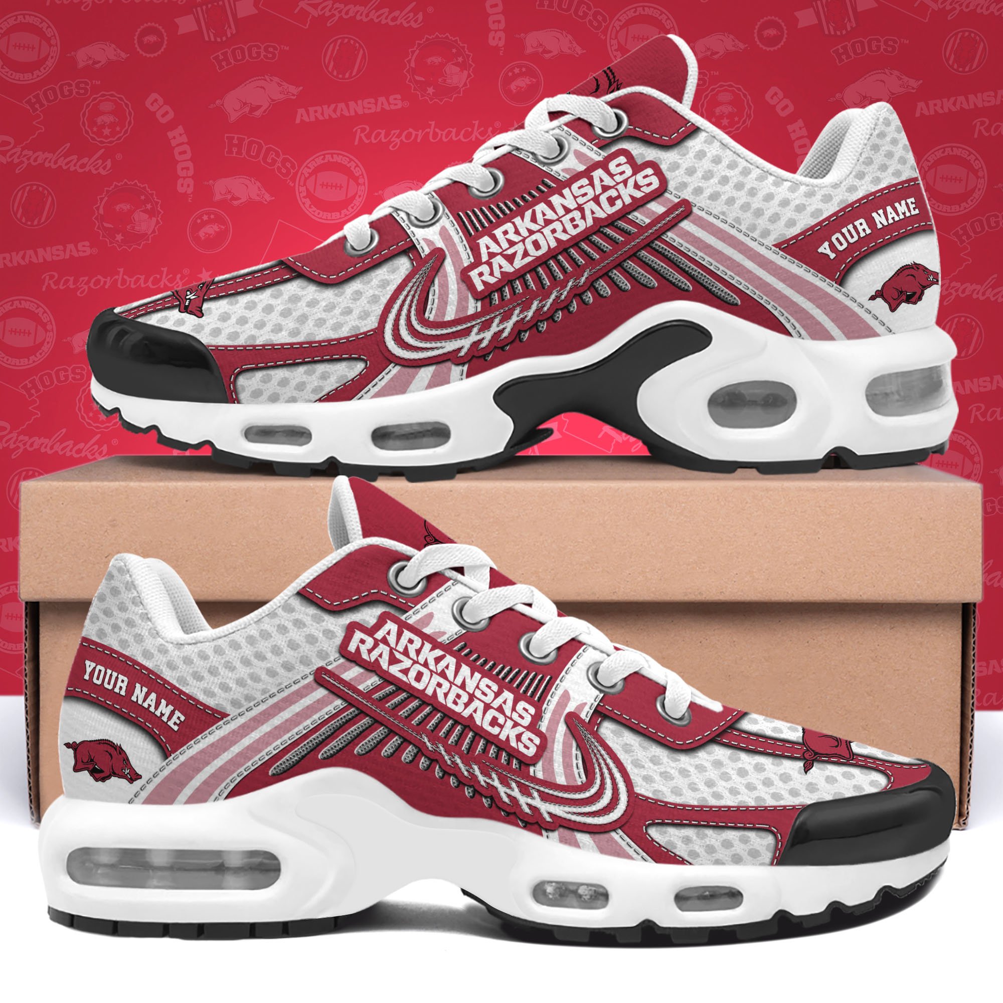 Arkansas Razorbacks TN Shoes Custom Your Name, Sport Shoes 