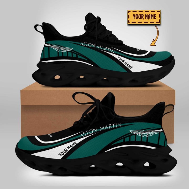Aston Martin Custom Name Design Max Soul Sneakers VS5