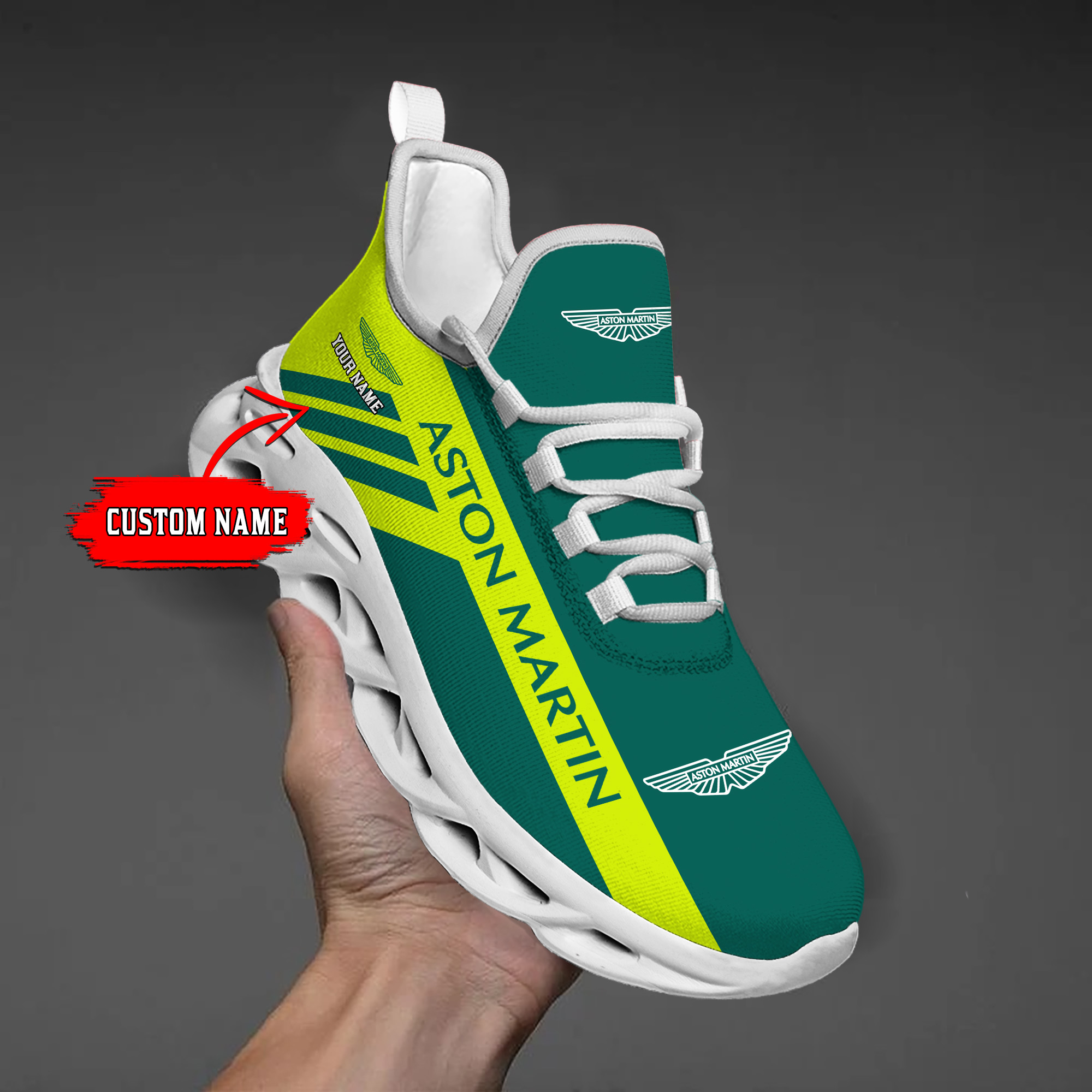 Aston Martin Custom Name Max Soul Sneakers VS4