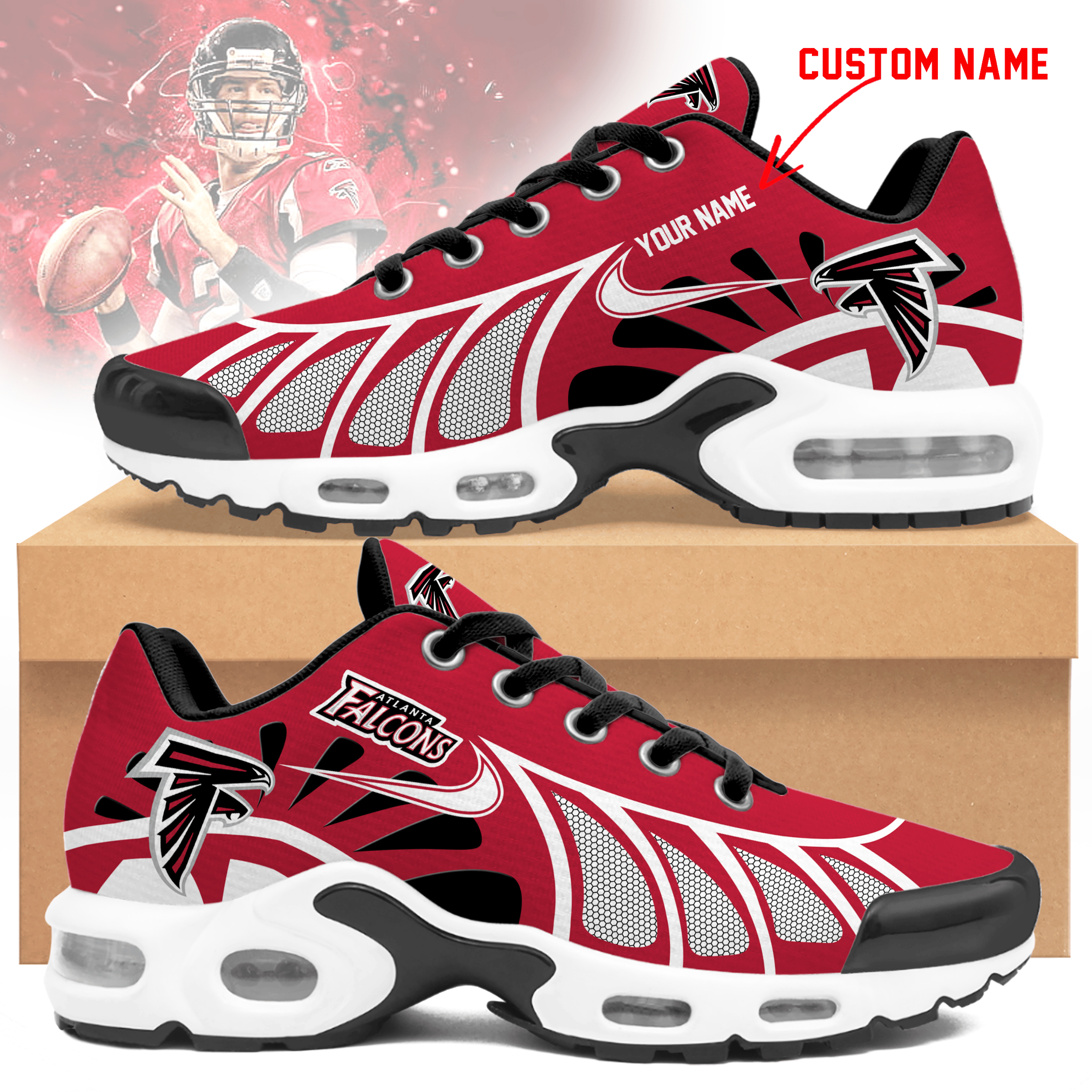 Atlanta Falcons  Personalized Air Max Shoes TD 050625