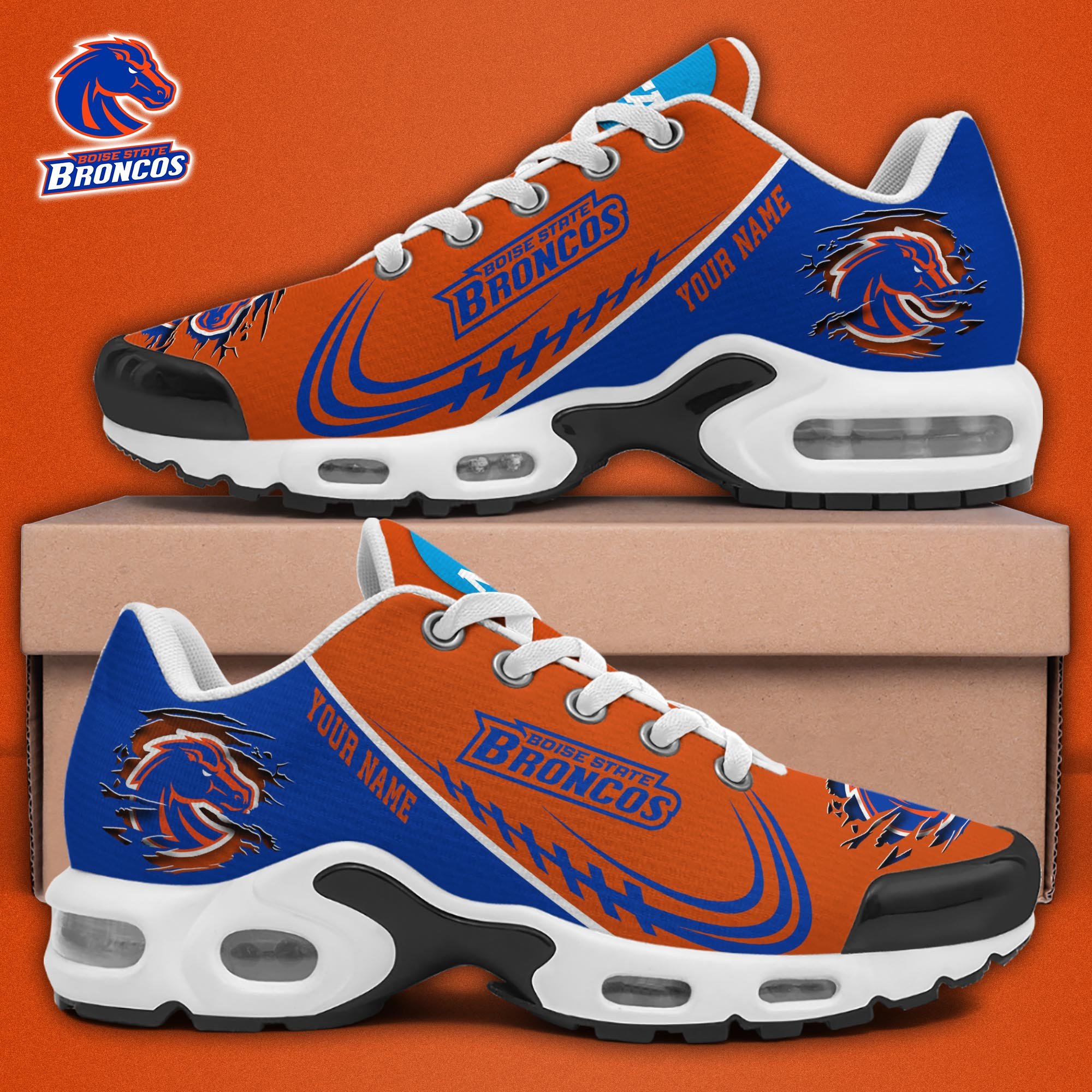 Boise State Broncos TN Shoes 2025 Version Custom Name 