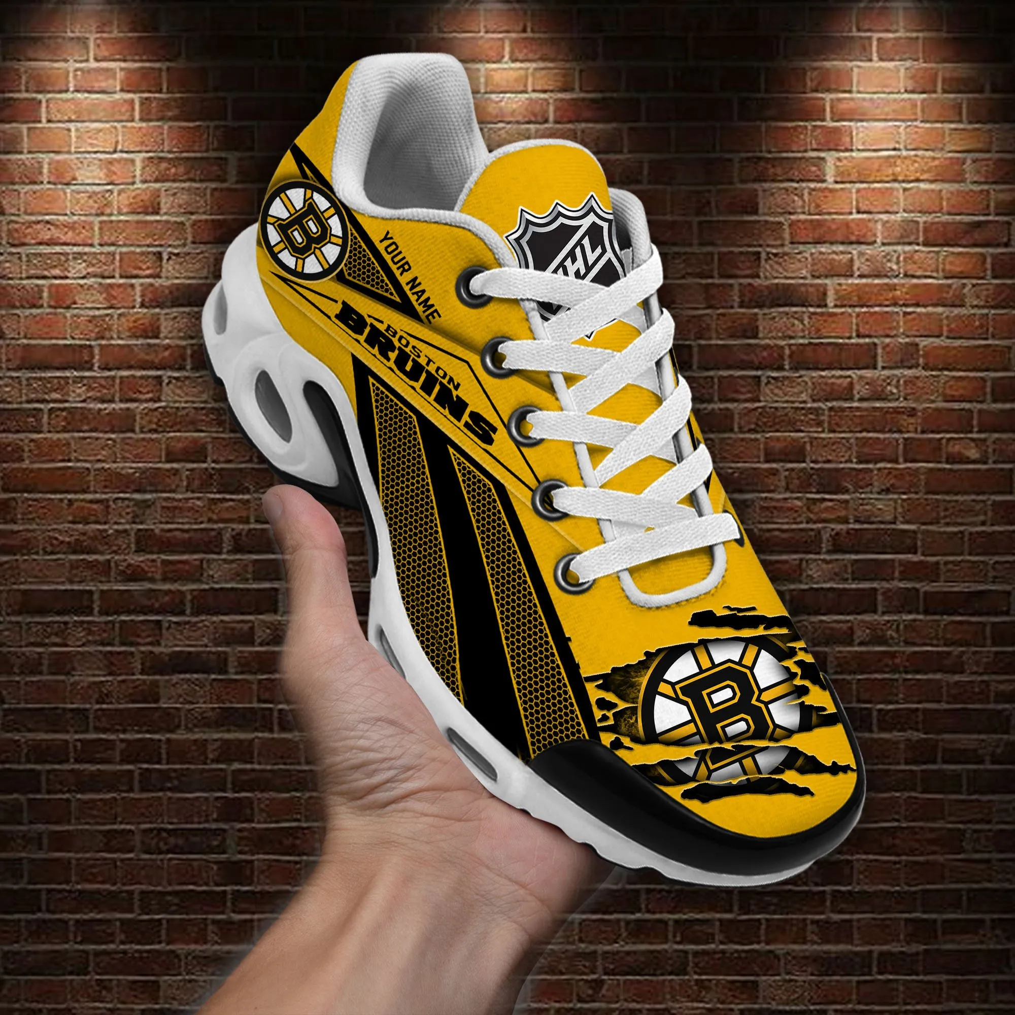 Boston Bruins Sport Team TN Air Max Shoes Air Cushion Sneakers 926CE-8498
