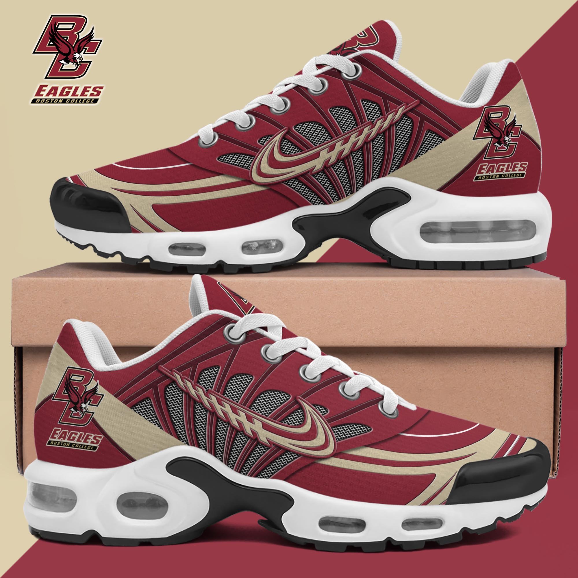 Boston College Eagles TN Shoes 2025 Version Custom Name 135