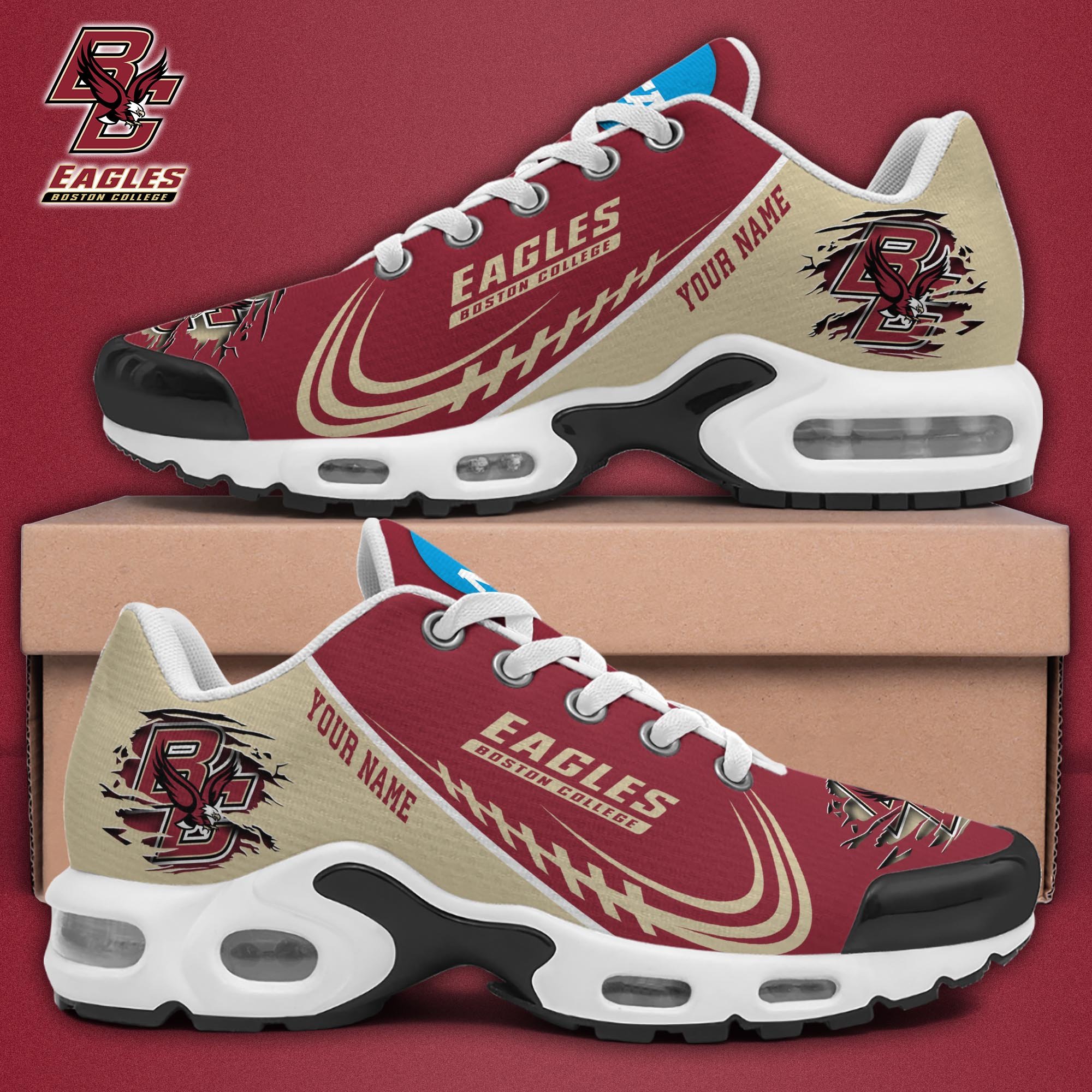 Boston College Eagles TN Shoes 2025 Version Custom Name 