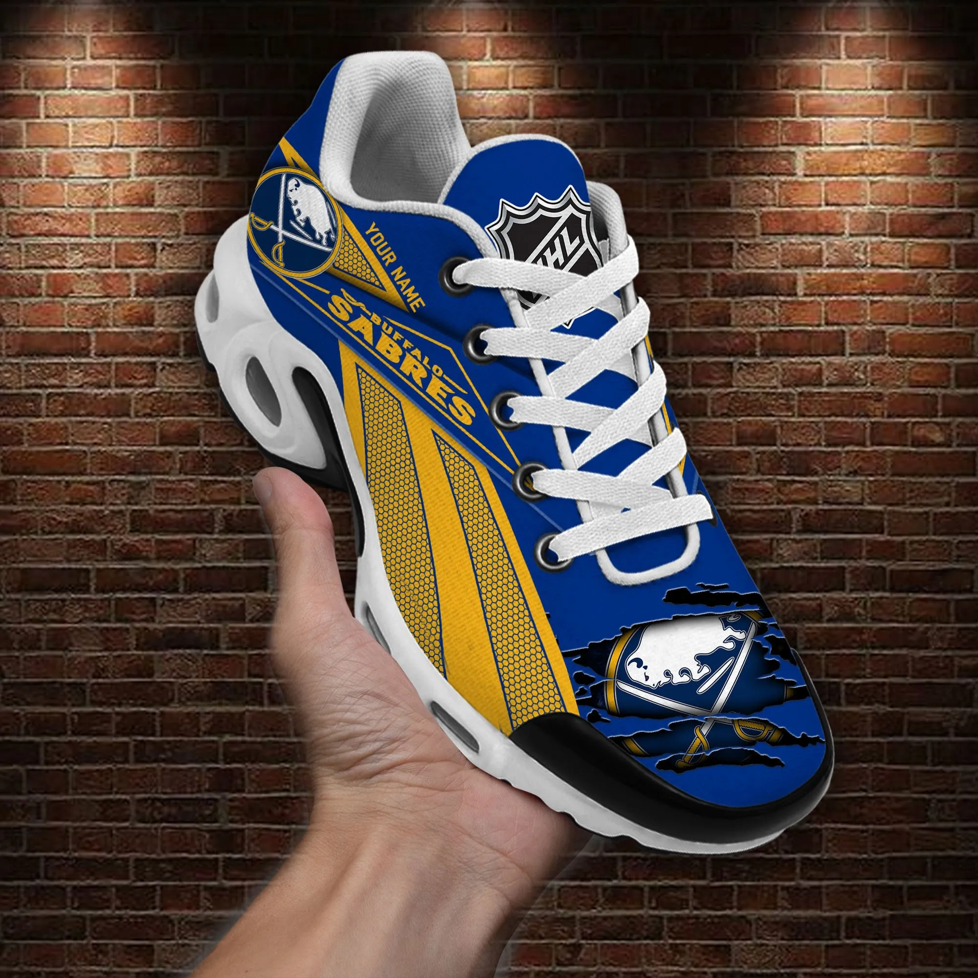 Buffalo Sabres Sport Team TN Air Max Shoes Air Cushion Sneakers 989YV-3092