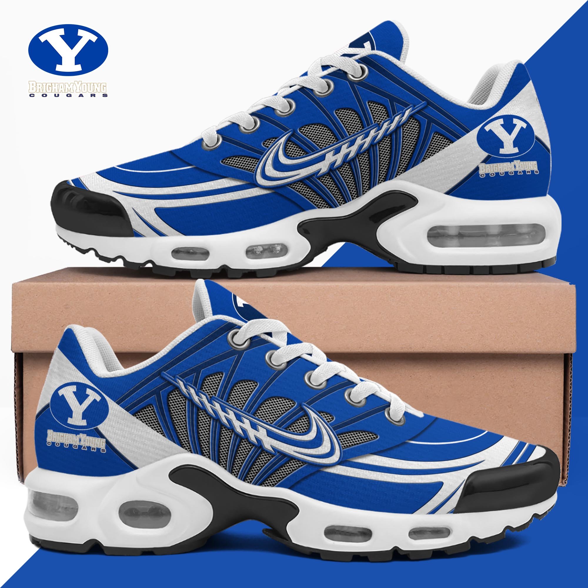 BYU Cougars TN Shoes 2025 Version Custom Name 135