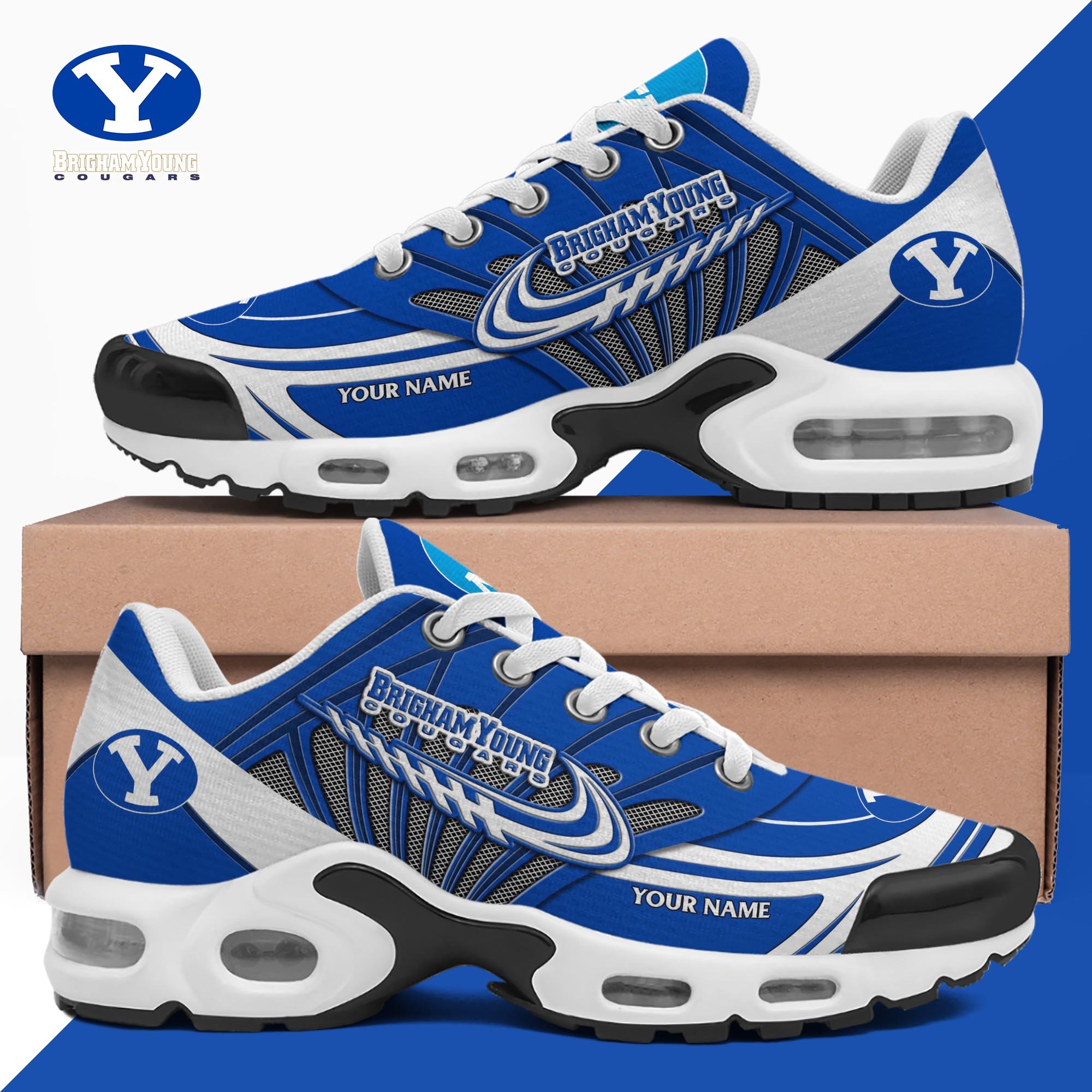 BYU Cougars TN Shoes 2025 Version Custom Your Name 594