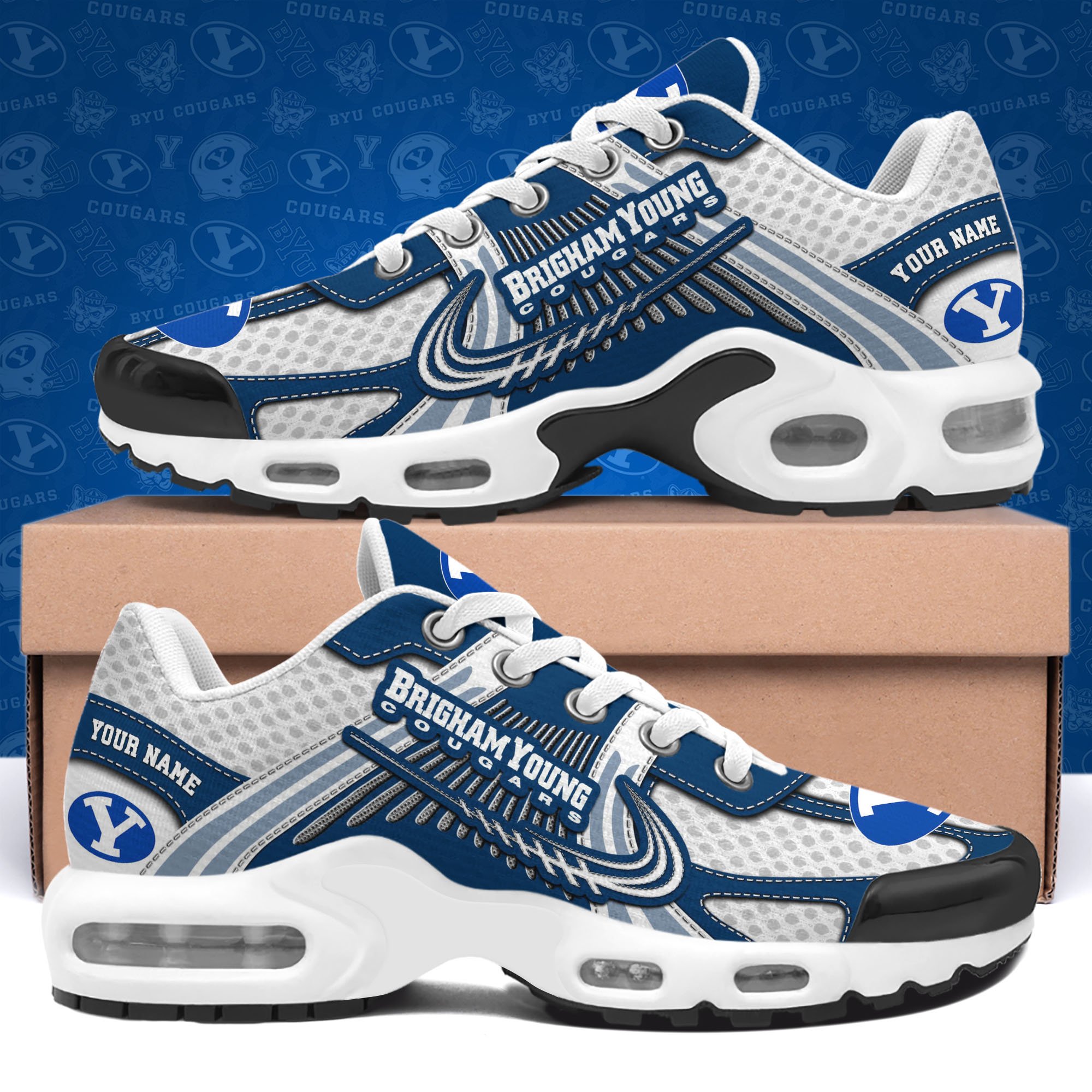 BYU Cougars TN Shoes Custom Your Name, Sport Shoes 