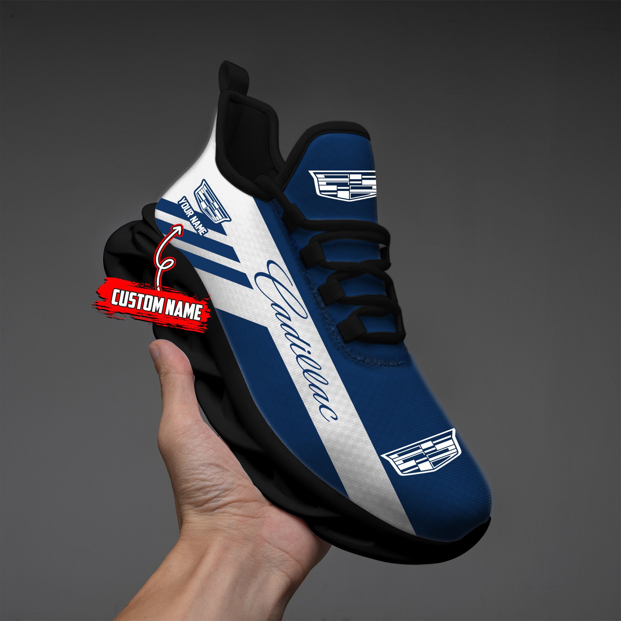 Cadillac Custom Name Max Soul Sneakers VS4