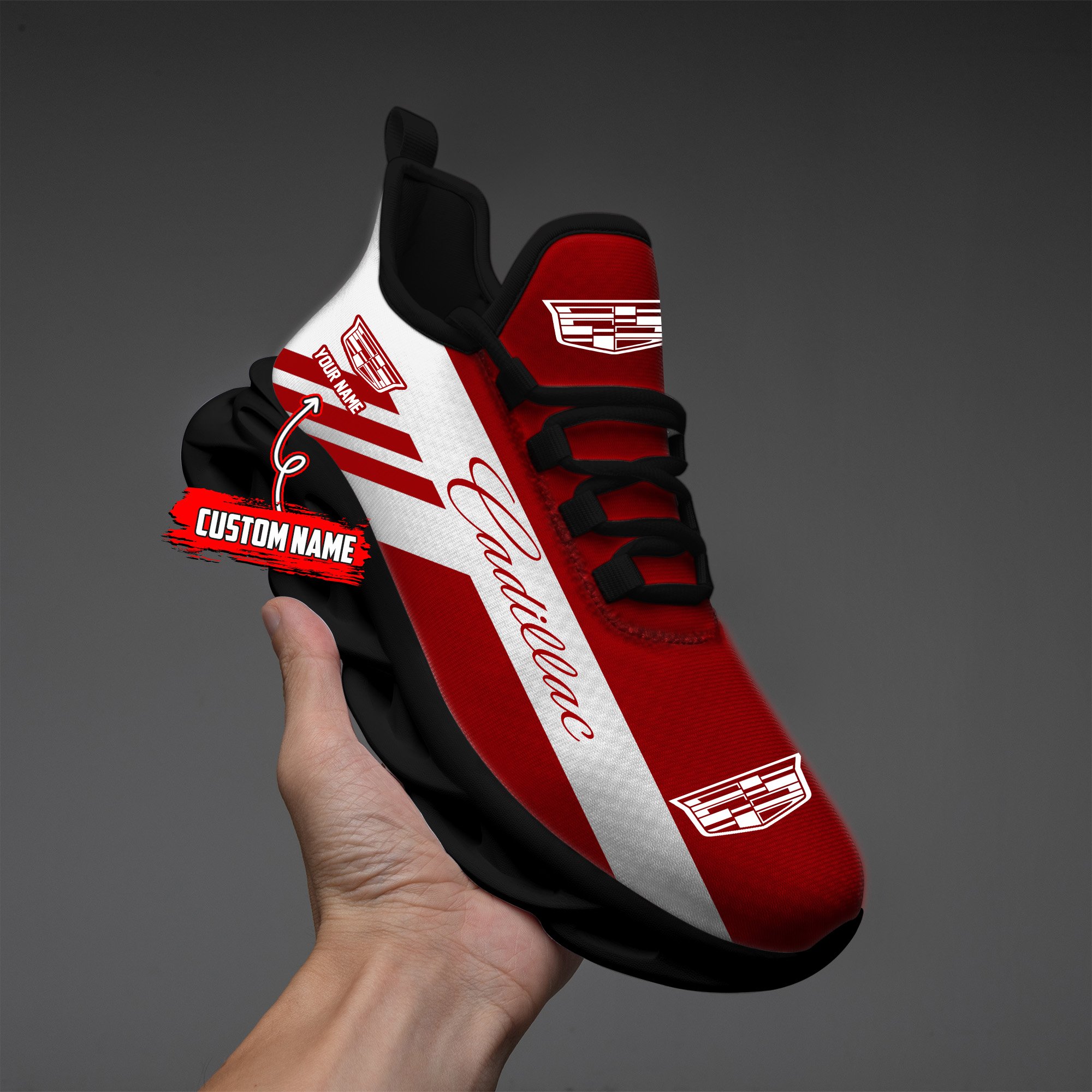 Cadillac Custom Name Max Soul Sneakers VS4