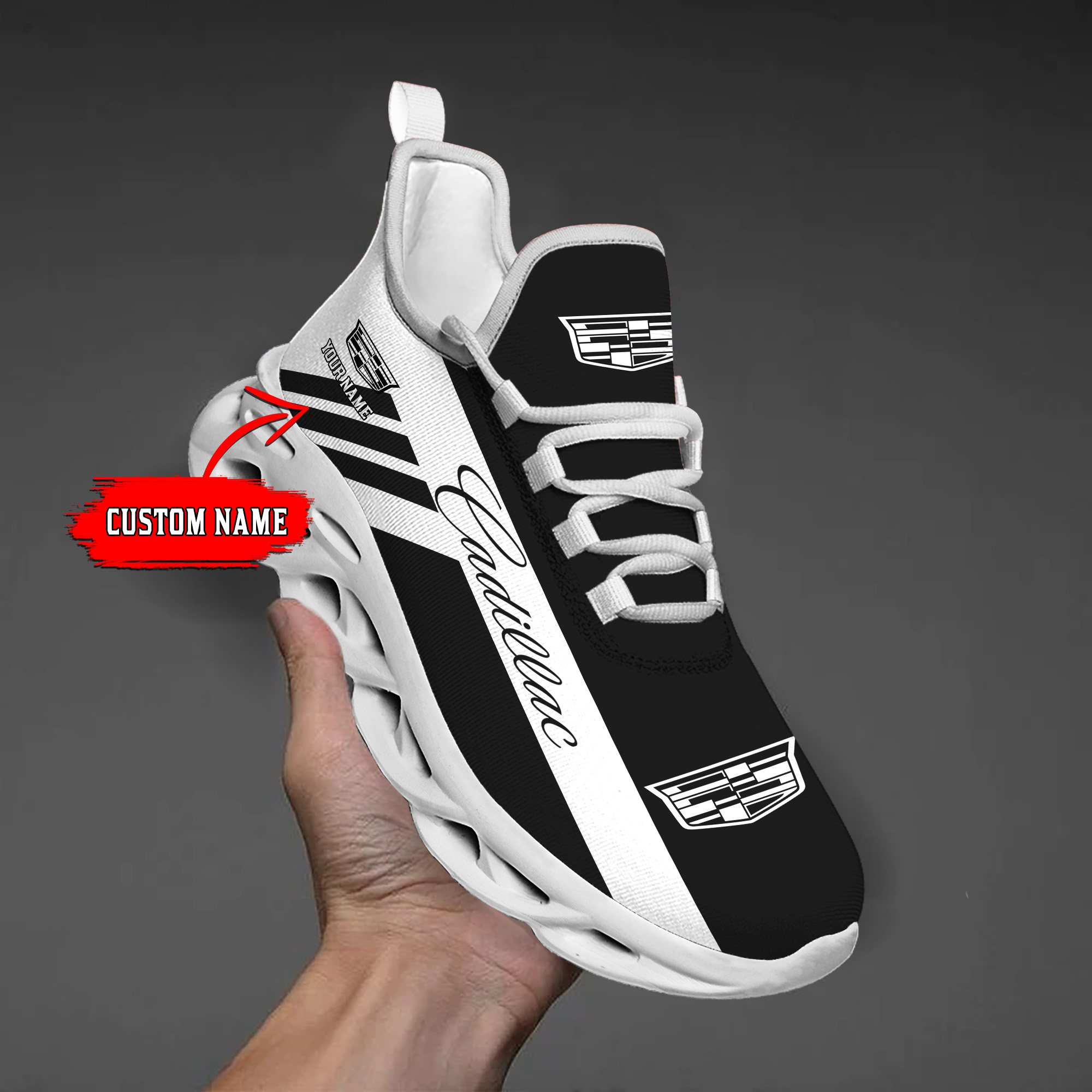 Cadillac Custom Name Max Soul Sneakers VS4