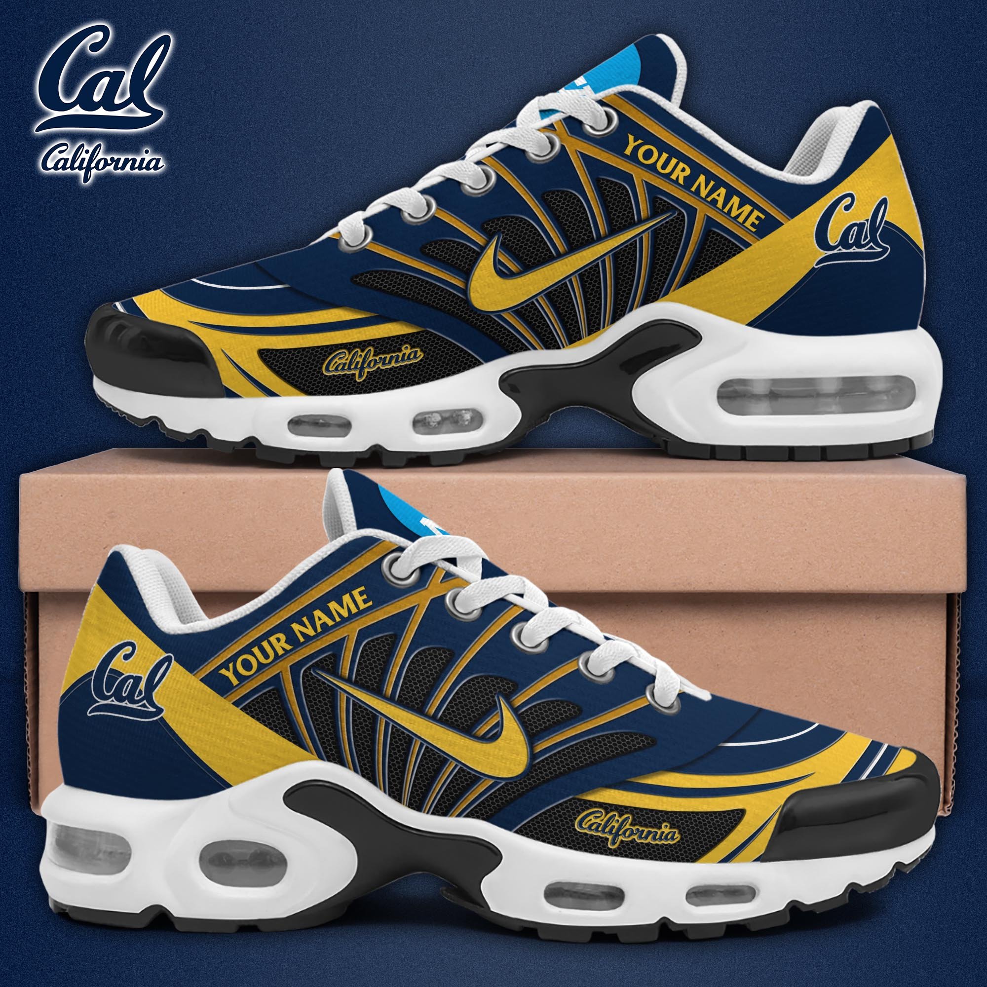 California Golden Bears TN Shoes 2025 Version Custom Name 