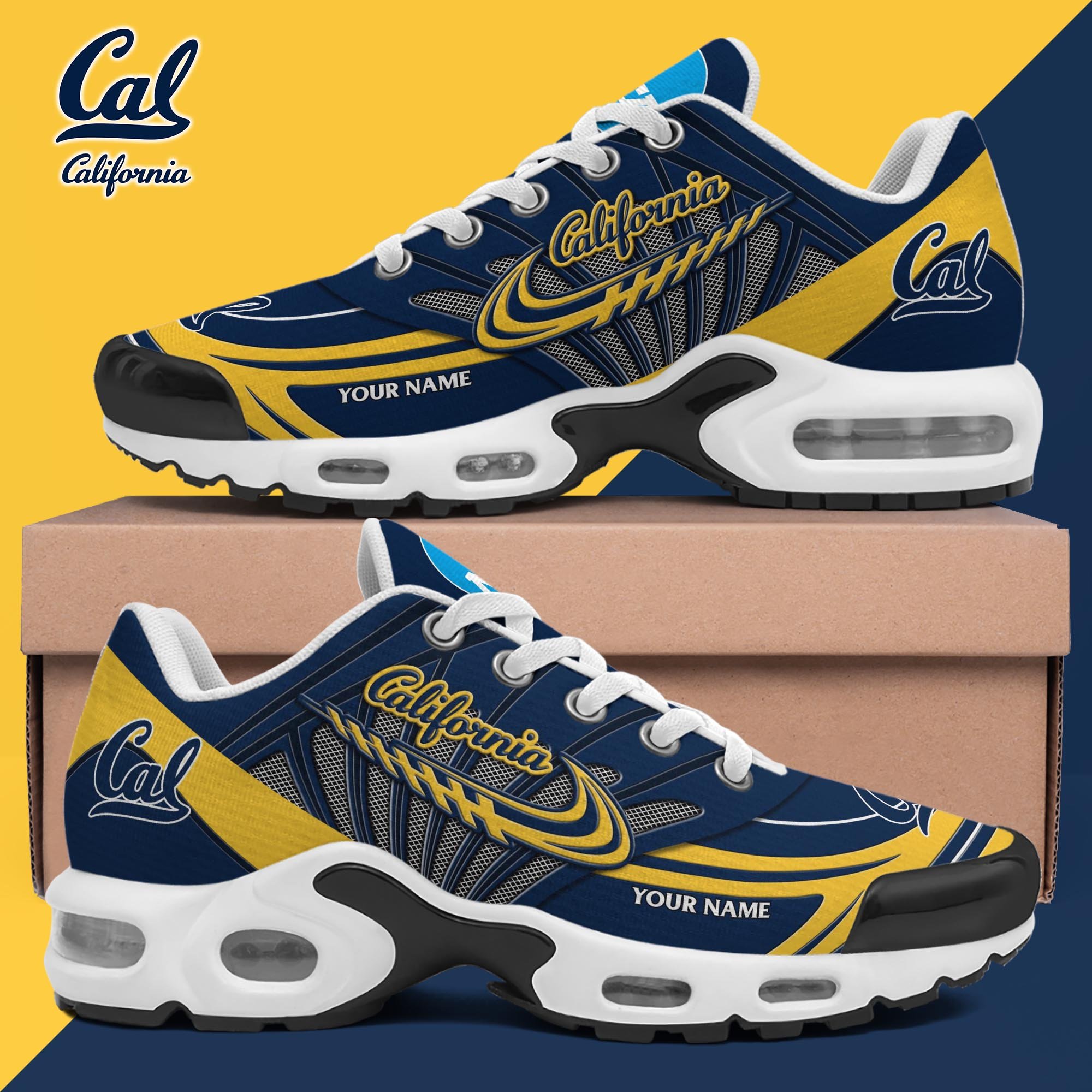 California Golden Bears TN Shoes 2025 Version Custom Your Name 