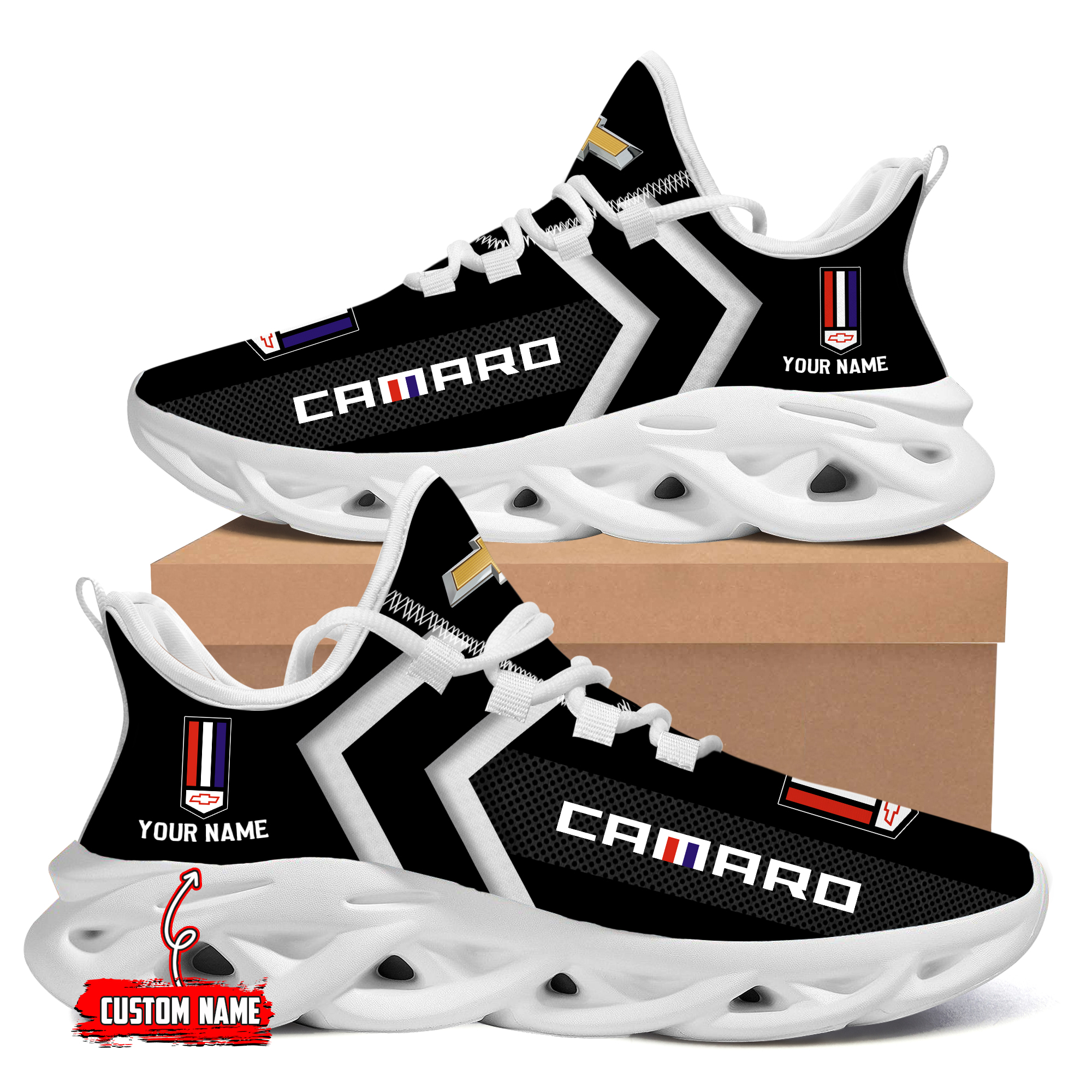 Camaro Custom Name Design Max Soul Sneakers VS3
