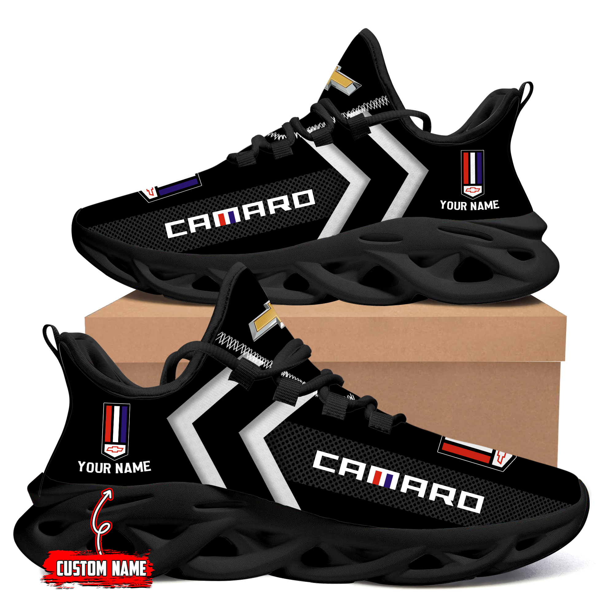 Camaro Custom Name Design Max Soul Sneakers VS3