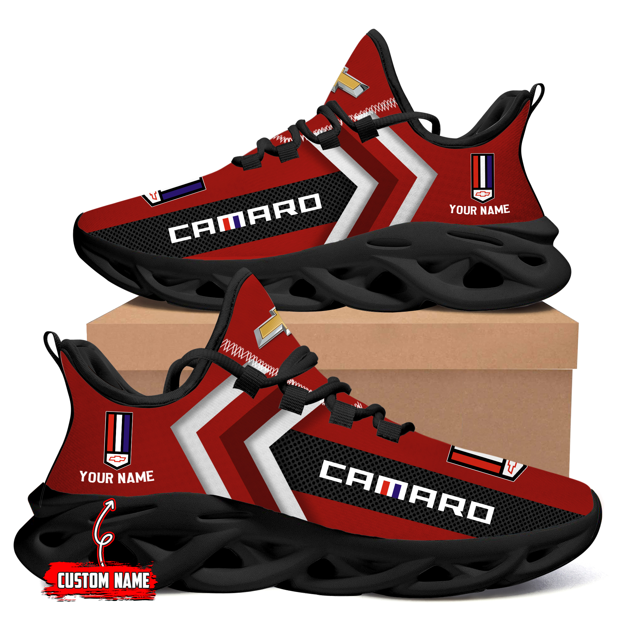 Camaro Custom Name Design Max Soul Sneakers VS3