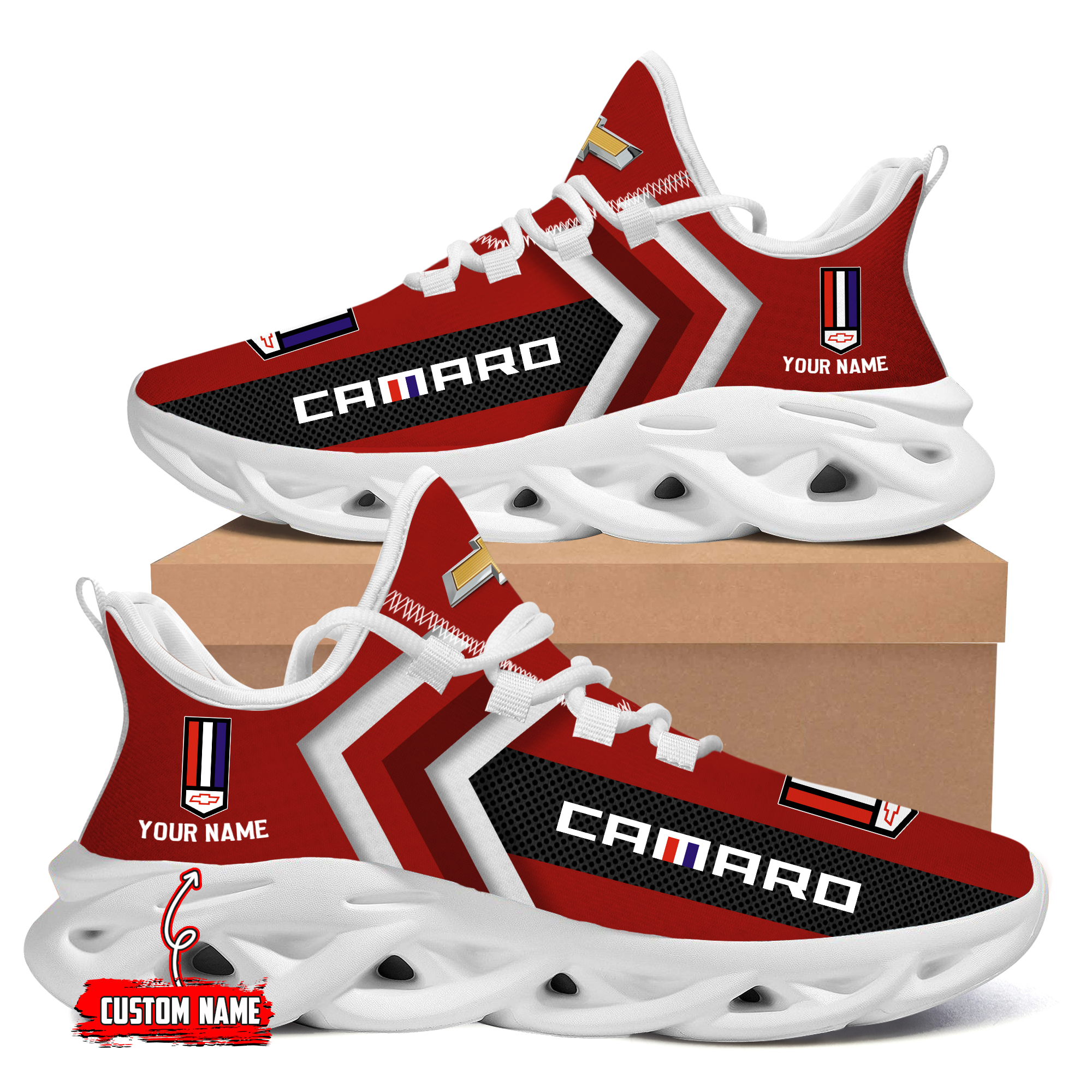 Camaro Custom Name Design Max Soul Sneakers VS3