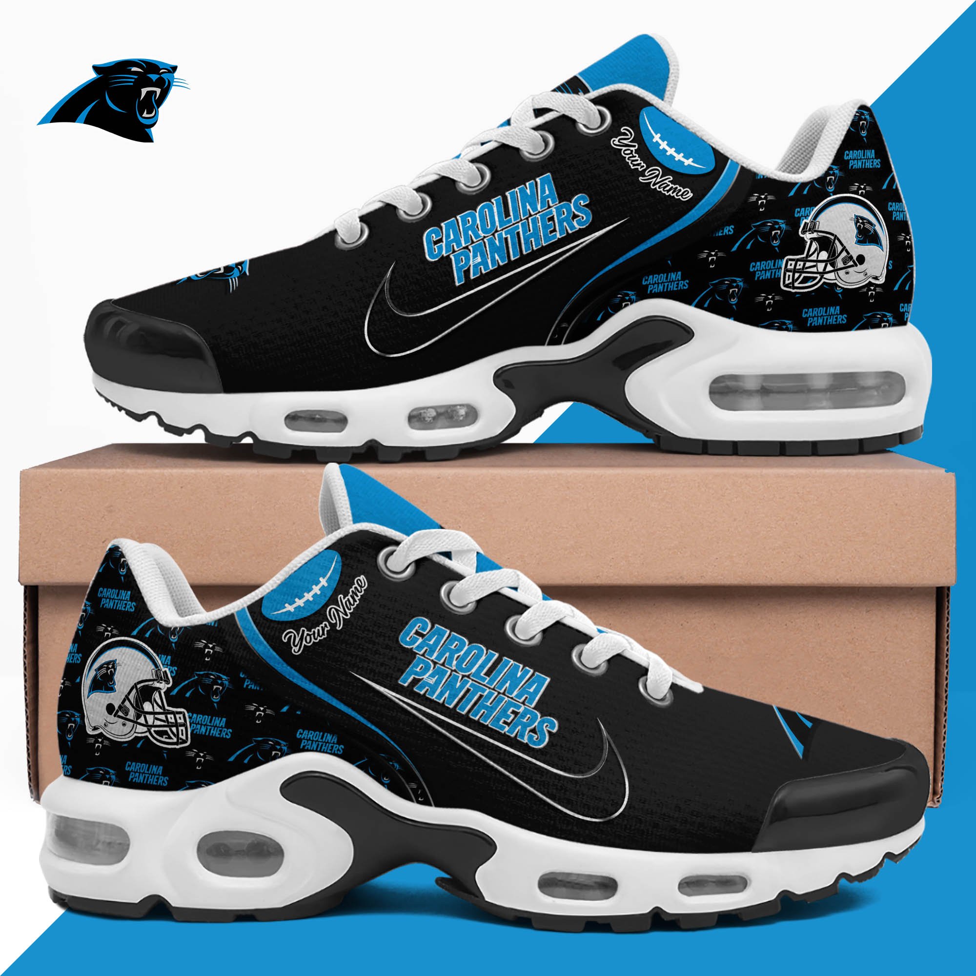 Carolina Panthers TN Shoes 2025 Version Custom Your Name 499