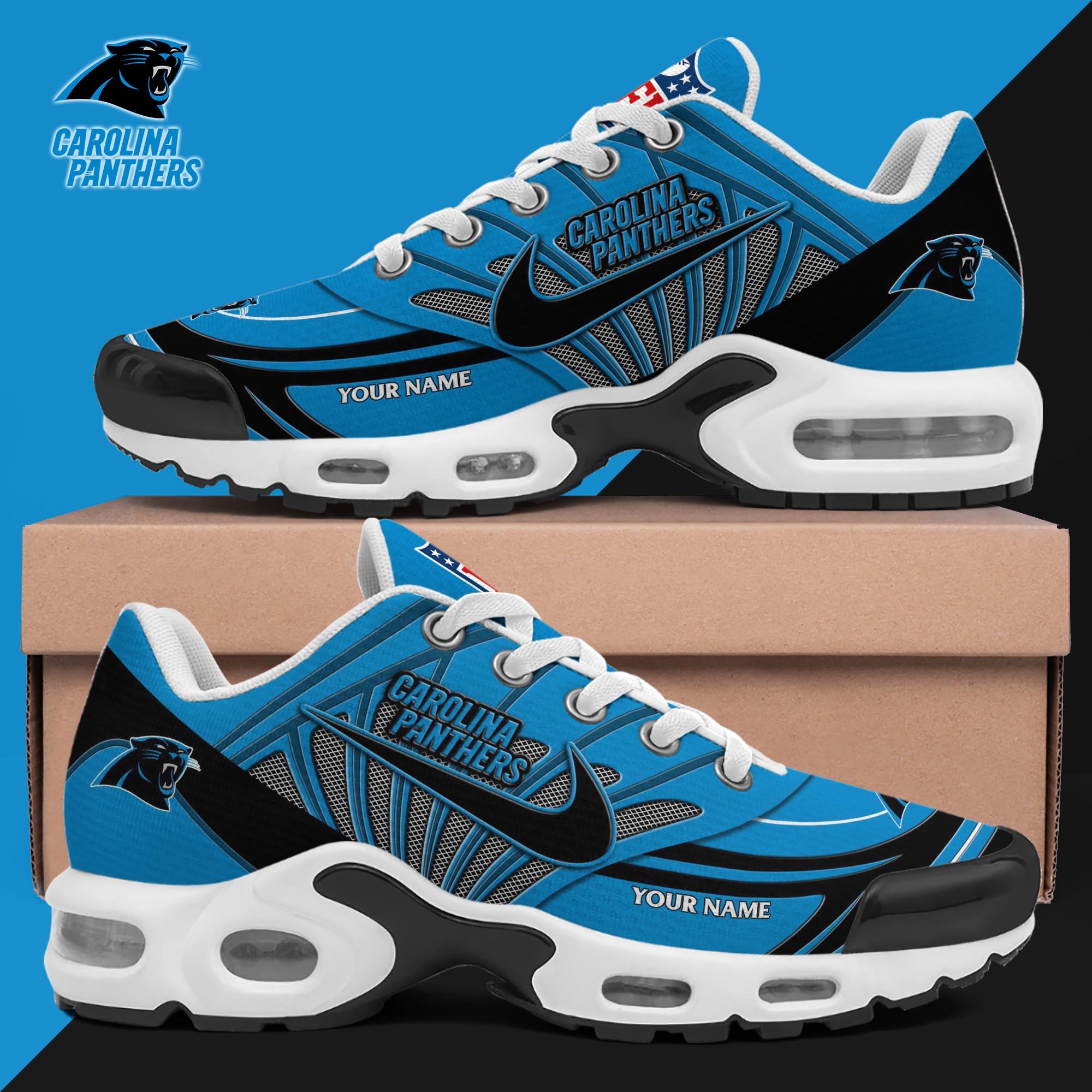 Carolina Panthers TN Shoes 2025 Version Custom Your Name 582