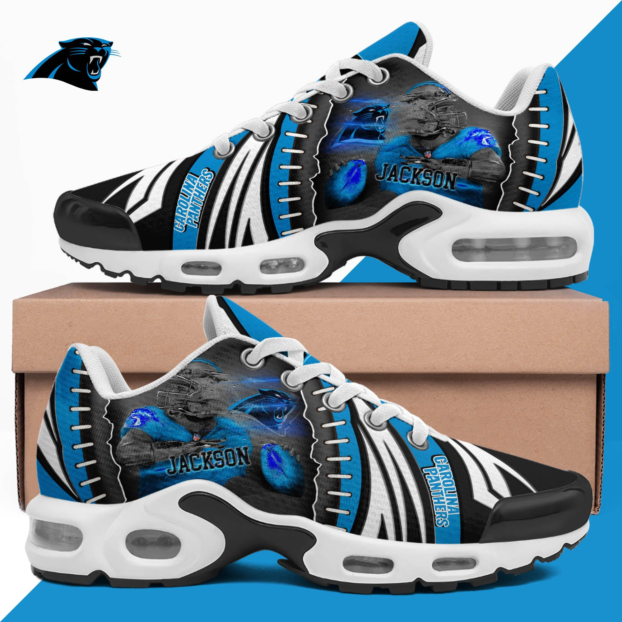 Carolina Panthers TN Shoes 2025 Version Custom Your Name 919