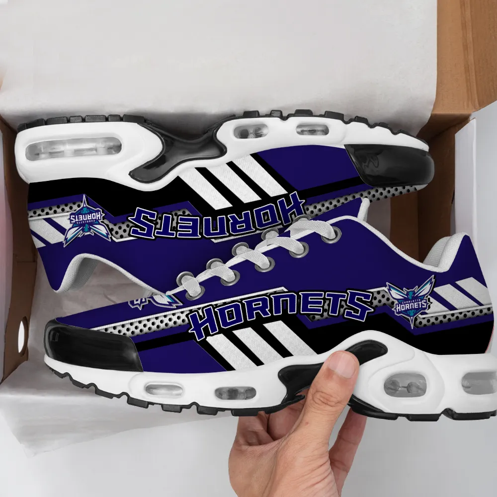 Charlotte Hornets Personalized Name Team Mix Colors Sport Team TN Air Max Shoes Air Cushion Sneakers 148AX-1168