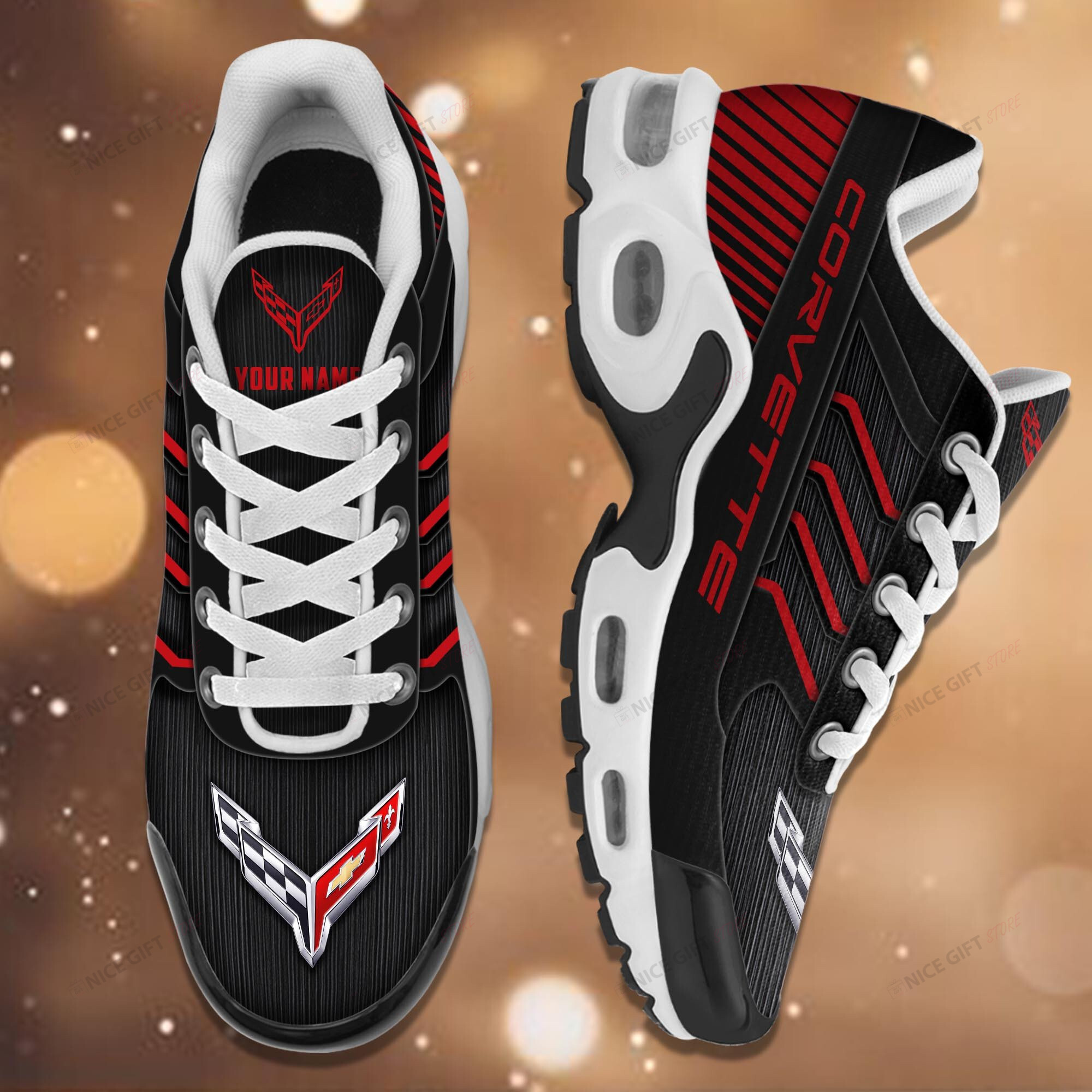 Chevrolet Corvette (Your Name) TN Sneakers D8Z1