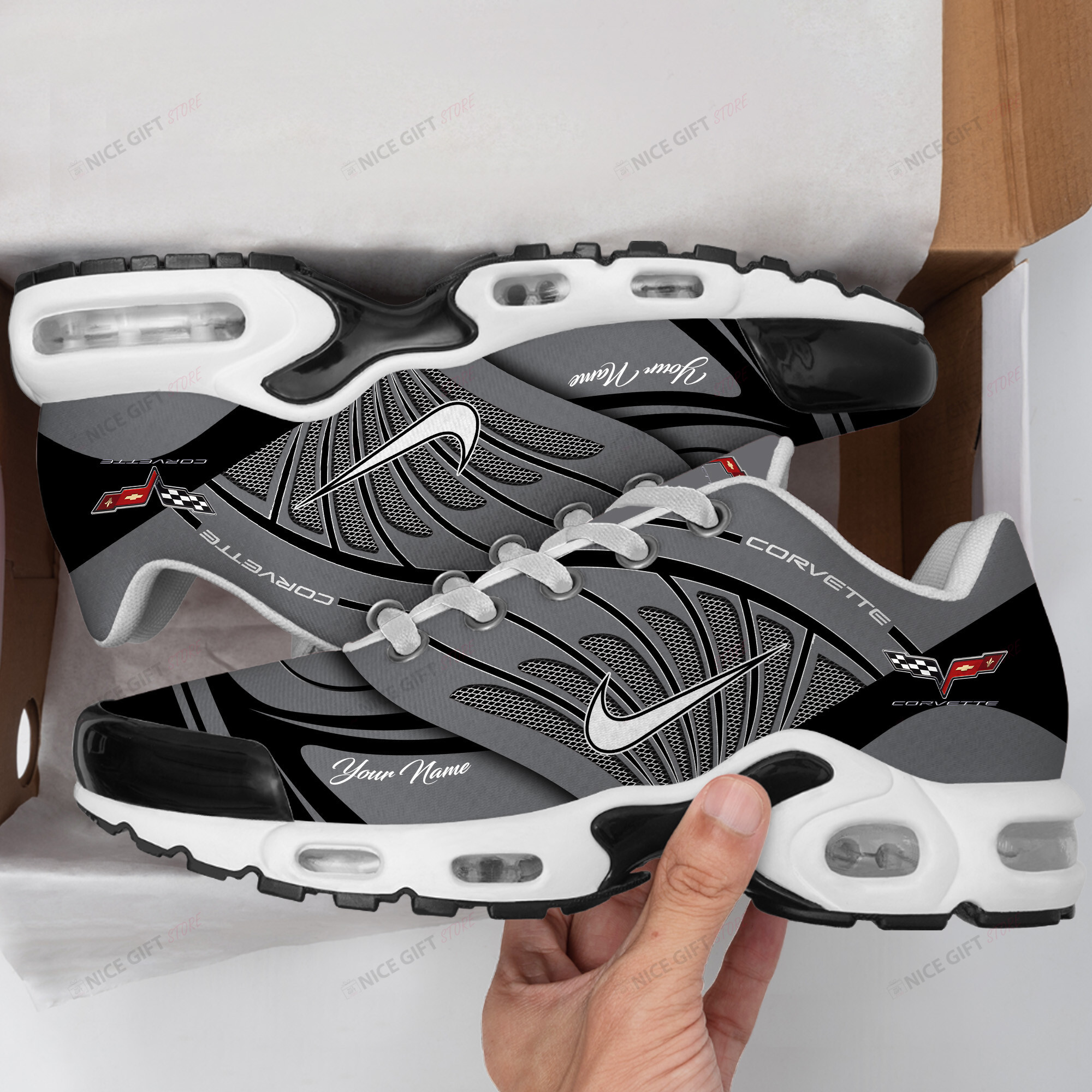 Chevrolet Corvette (Your Name) TN Sneakers P6I9