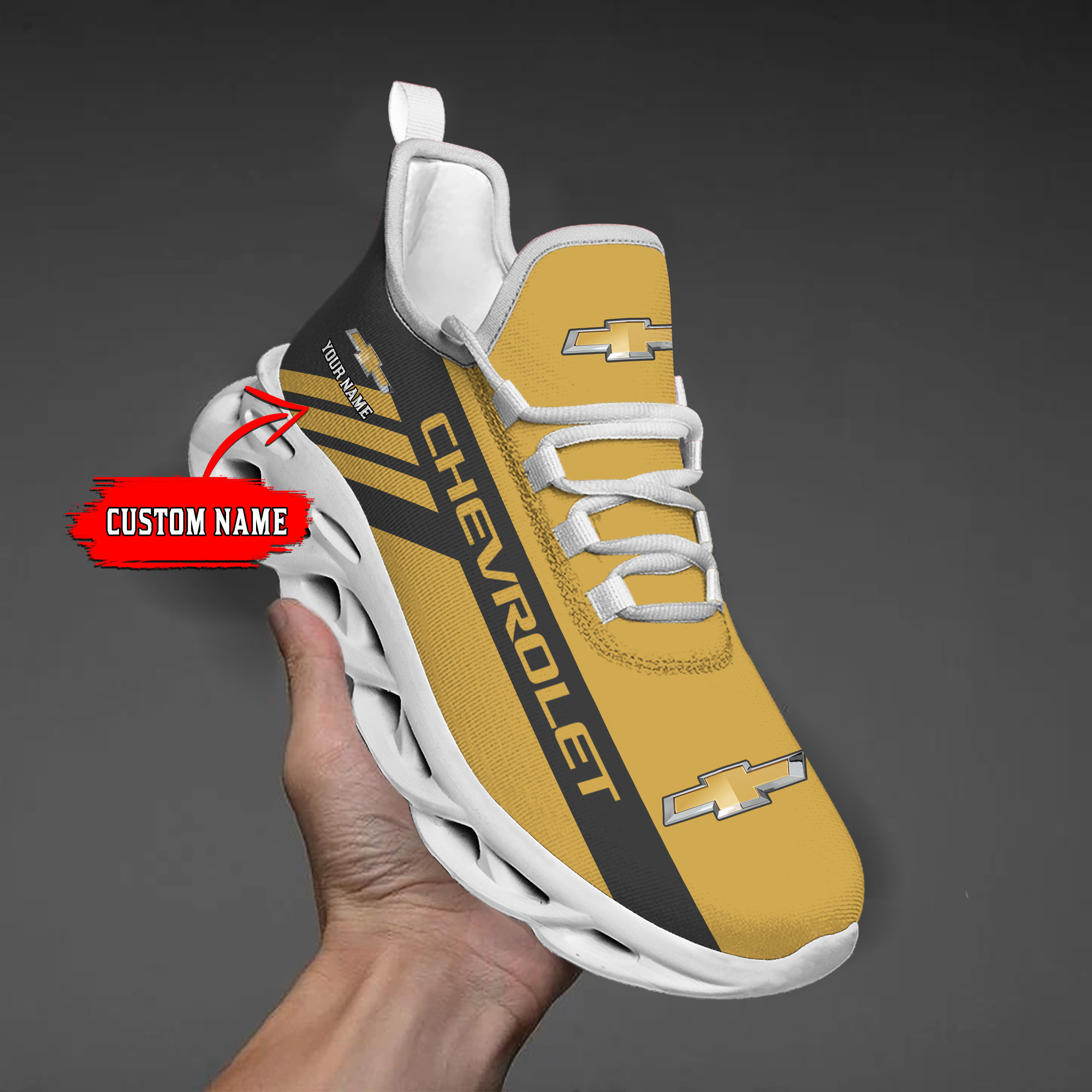 Chevrolet Custom Name Max Soul Sneakers VS4