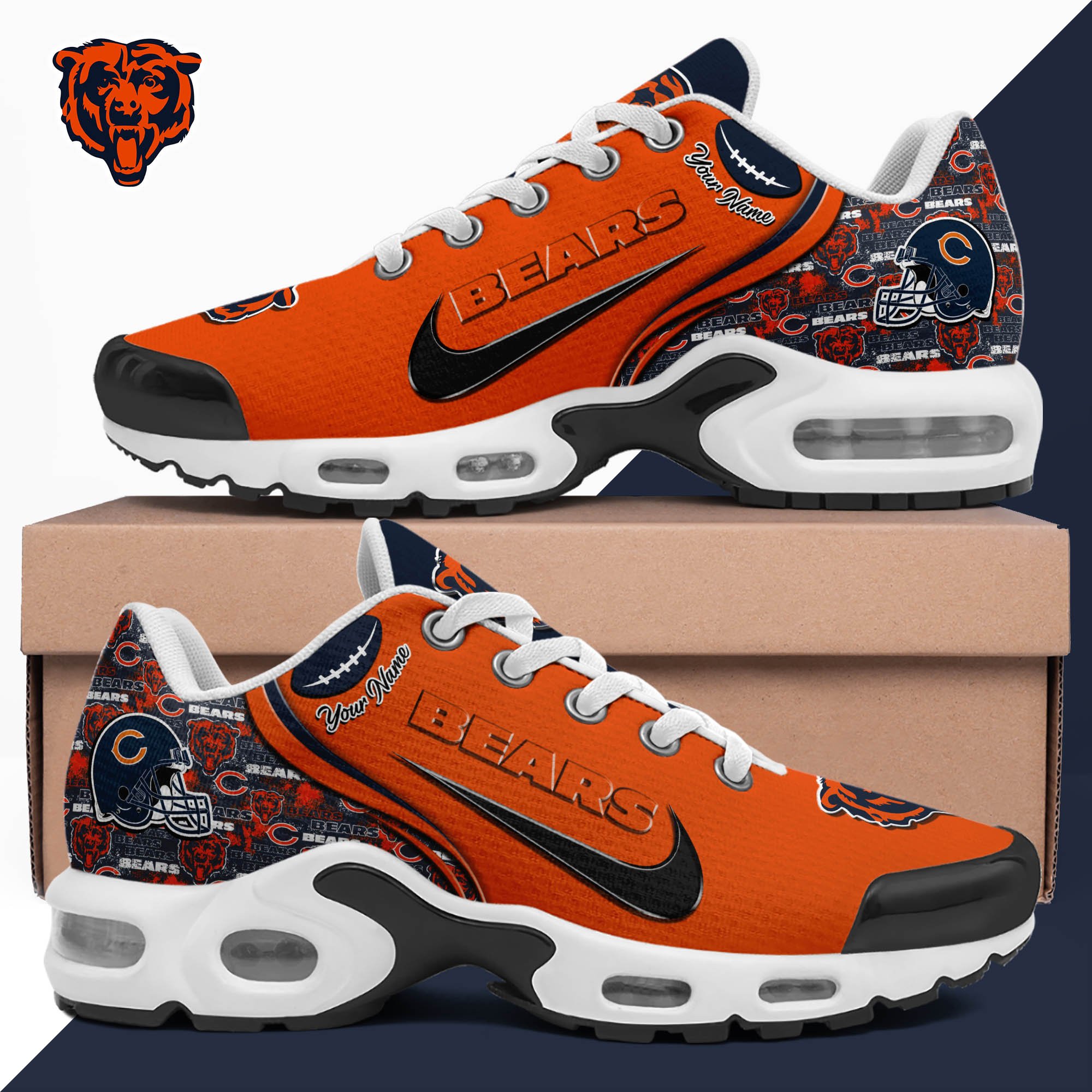 Chicago Bears TN Shoes 2025 Version Custom Your Name 499