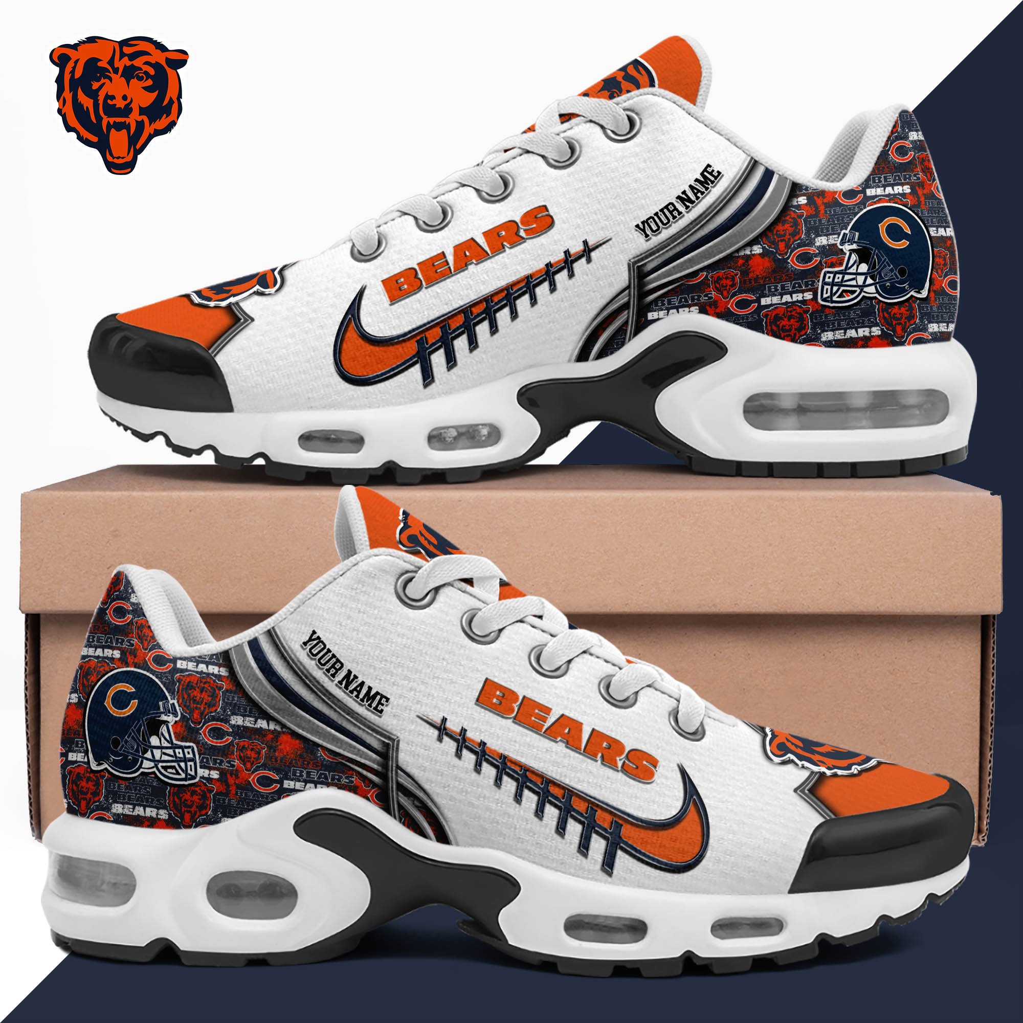 Chicago Bears TN Shoes 2025 Version Custom Your Name 642