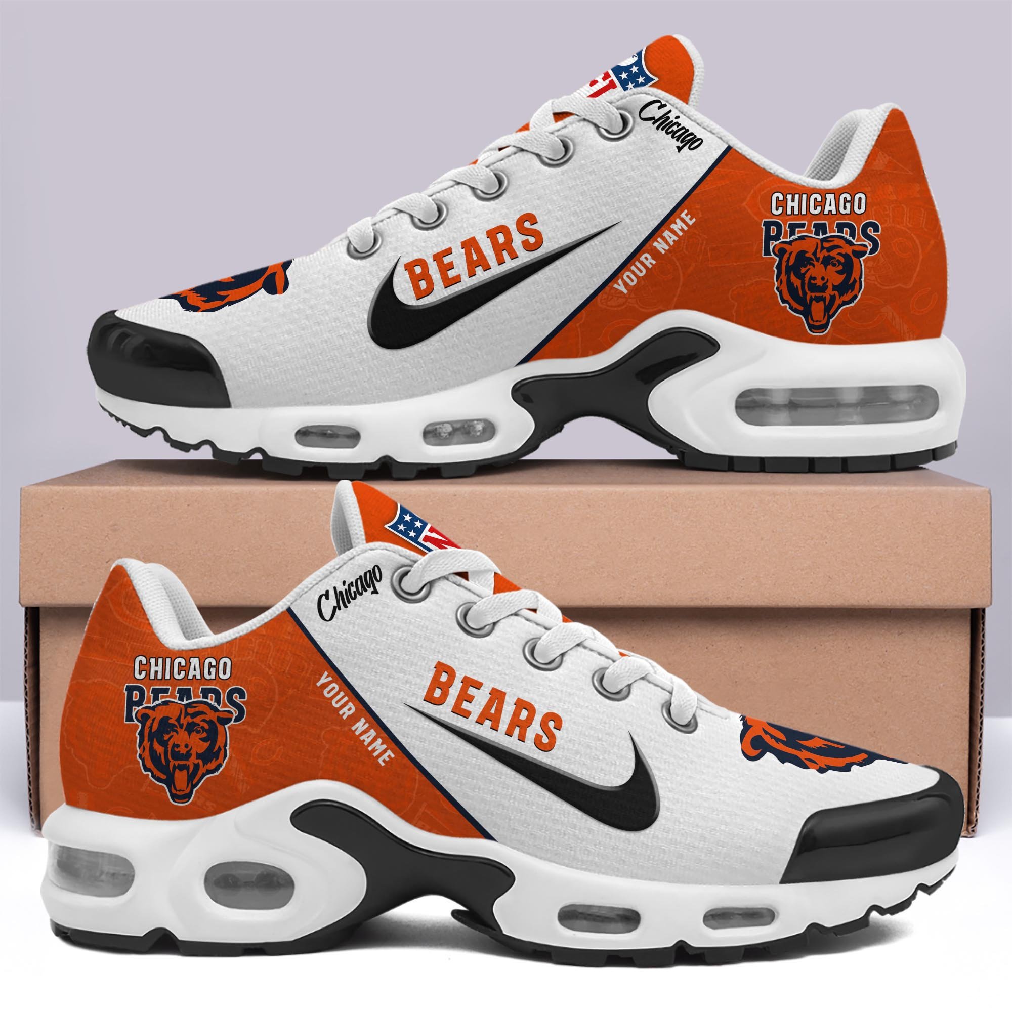Chicago Bears TN Shoes 2025 Versions Custom Your Name 670