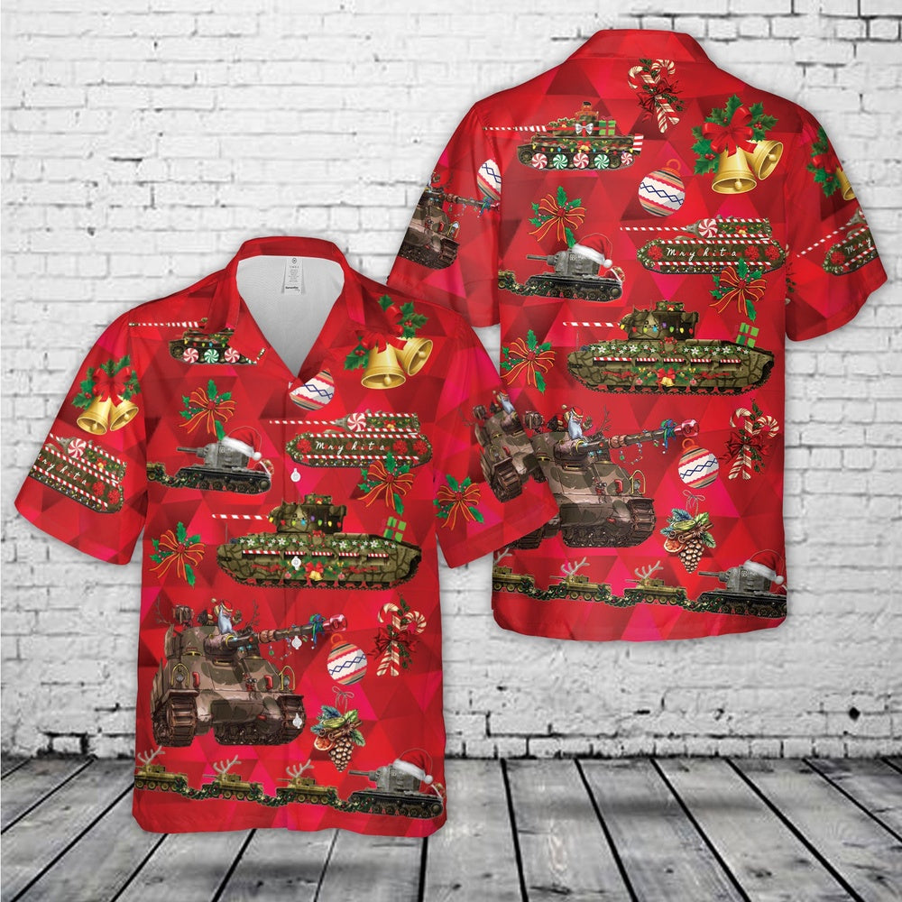 Christmas Tank Hawaiian Shirt, Xmas Hawaiian Shirts, Christmas Aloha Shirts