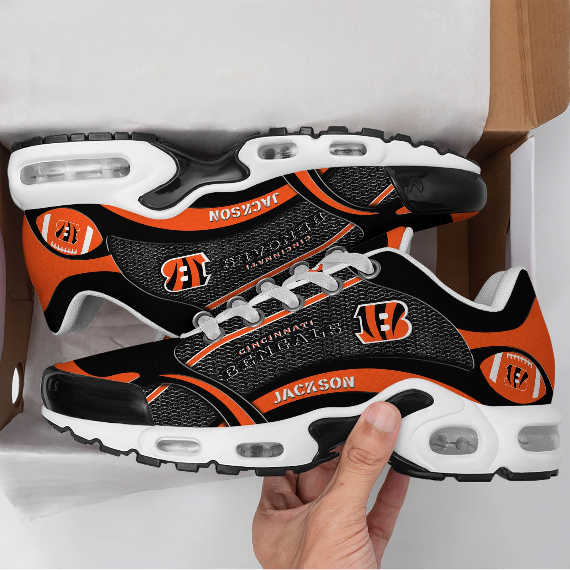 Cincinnati Bengals Team TN Shoes 2025 Version Custom Name 889