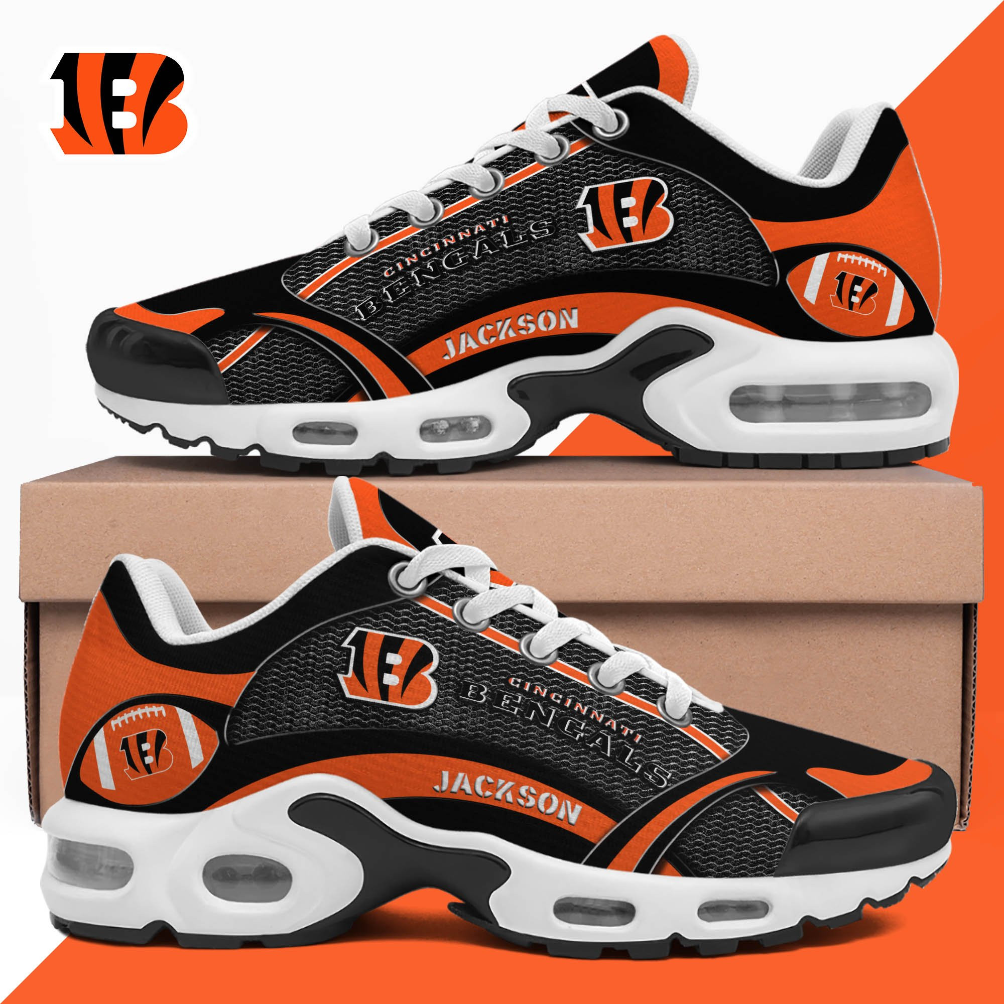 Cincinnati Bengals Team TN Shoes 2025 Version Custom Name 889