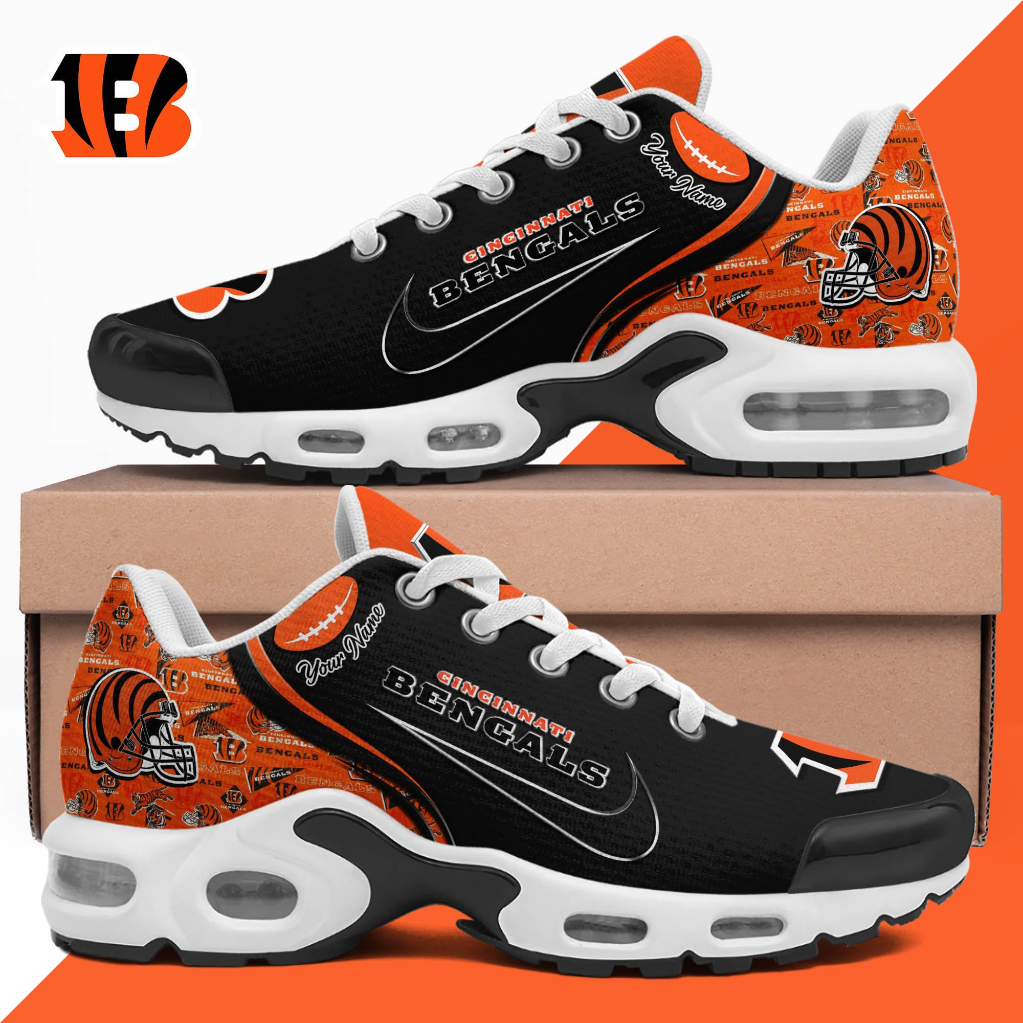 Cincinnati Bengals TN Shoes 2025 Version Custom Your Name 499