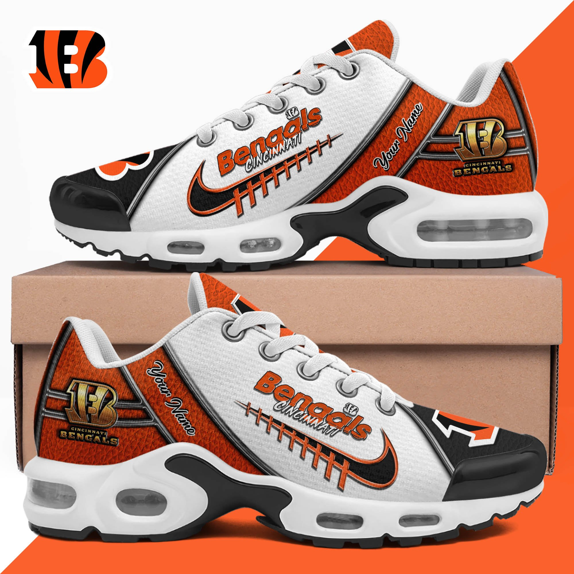 Cincinnati Bengals TN Shoes 2025 Version Custom Your Name, Football Team Shoes 516