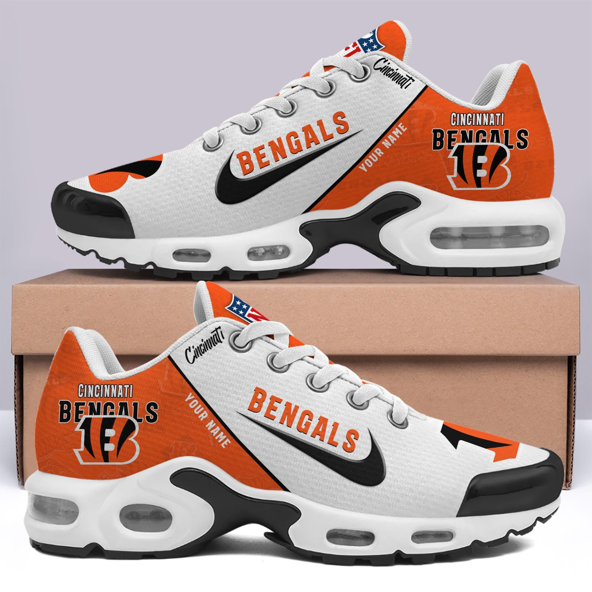 Cincinnati Bengals TN Shoes 2025 Versions Custom Your Name 670