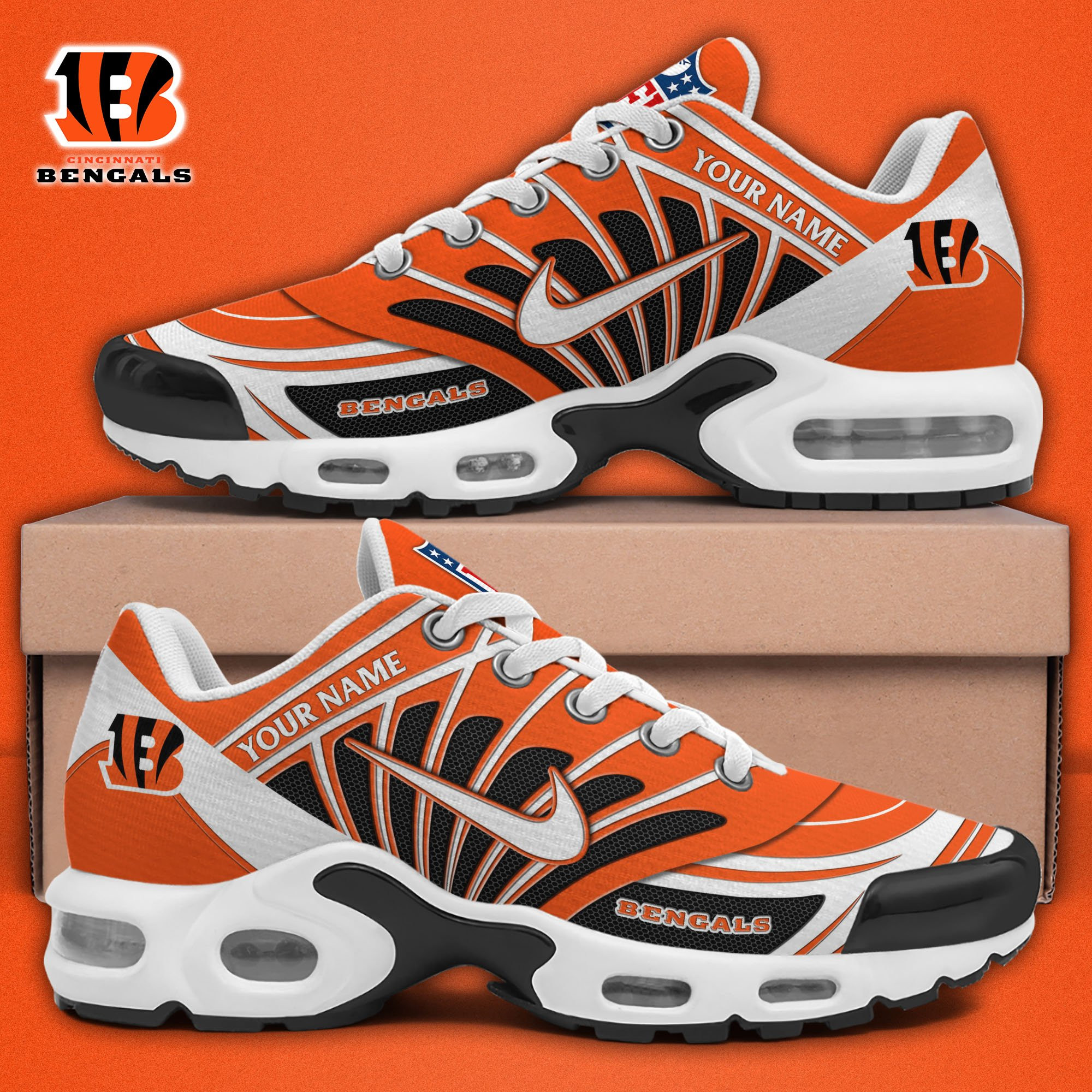 Cincinnati Bengals TN Shoes 2025 Versions Custom Your Name 921
